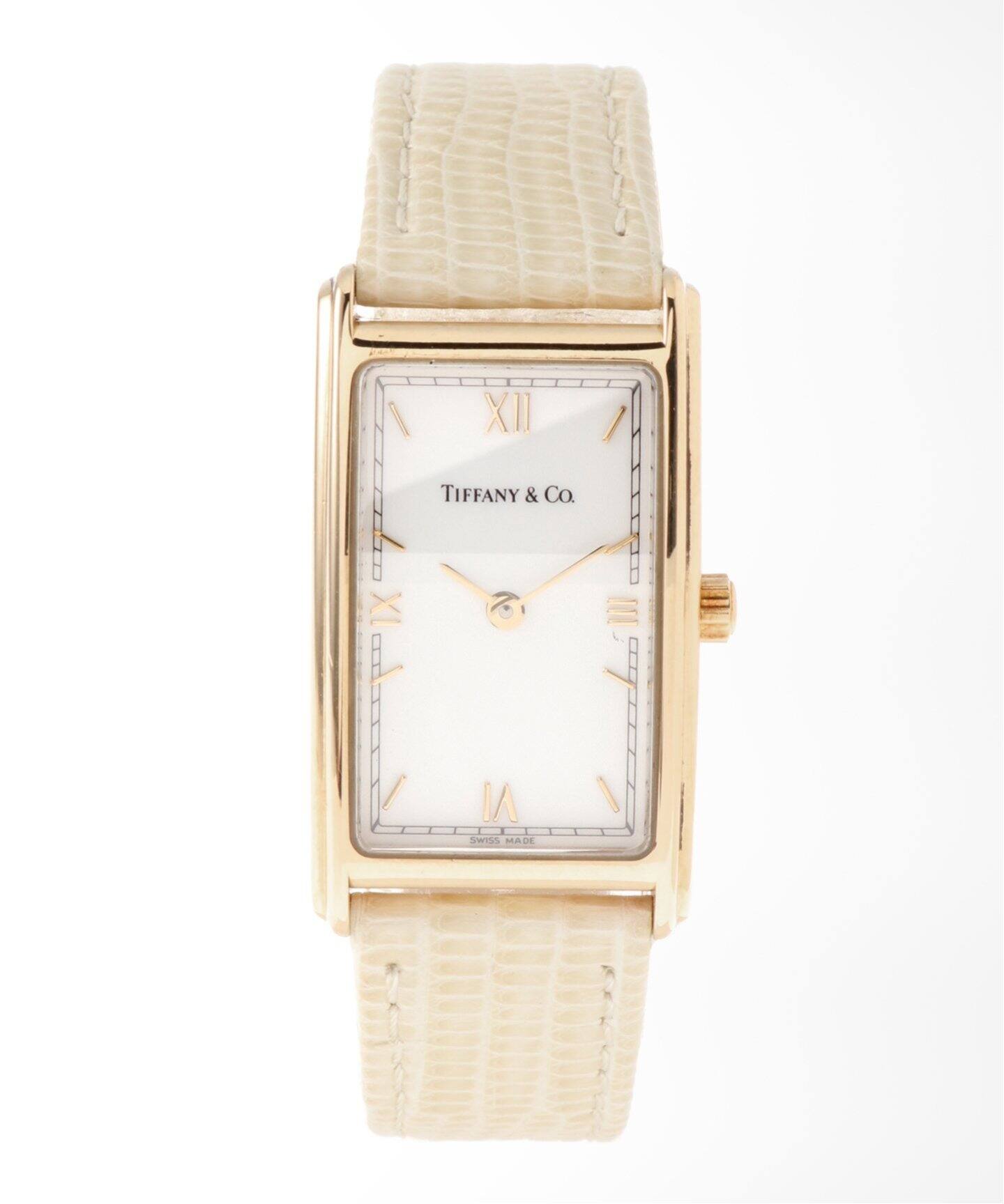 TIFFANY / ティファニー】クラシック レクタングル オールローマン 18K 