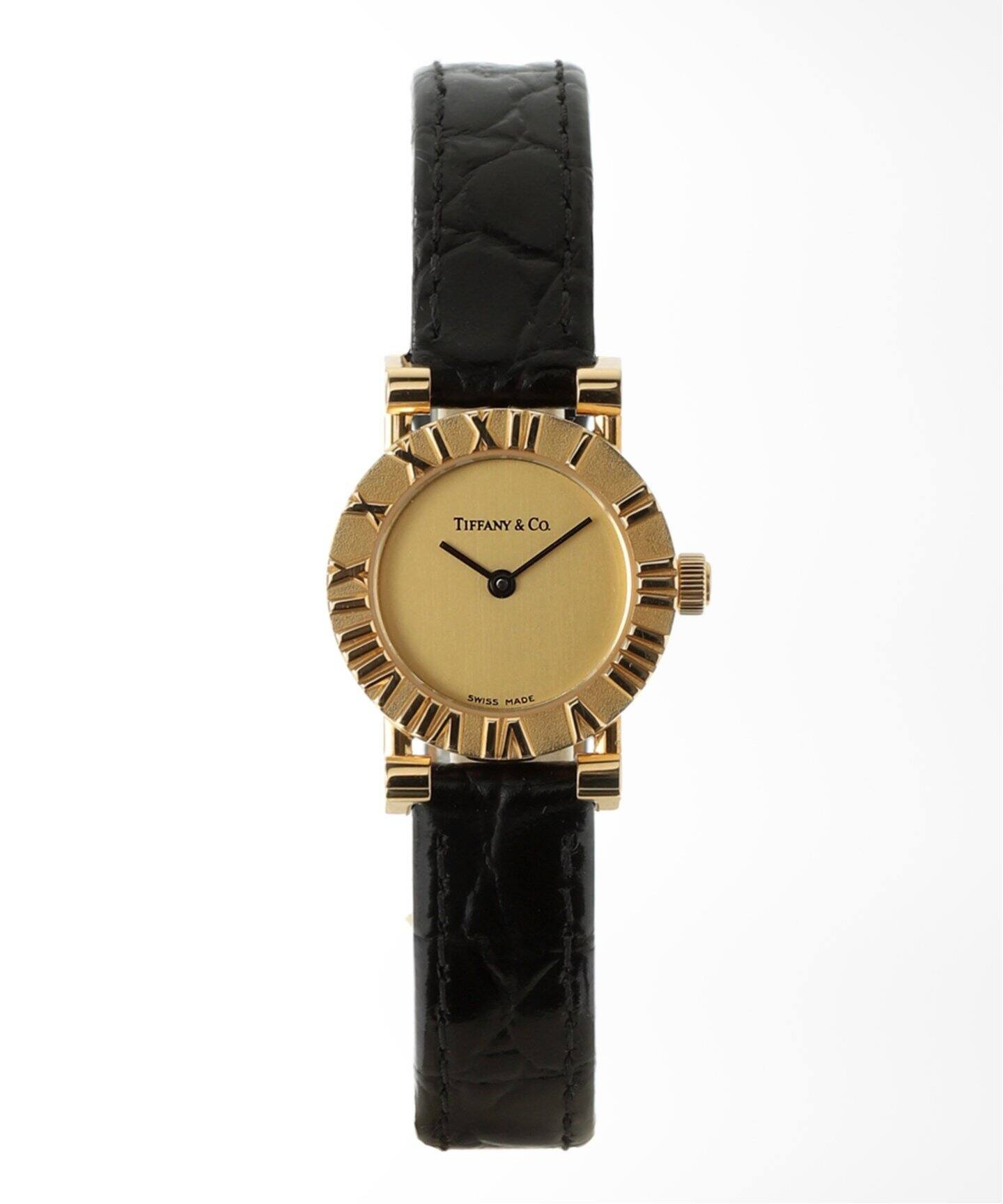 TIFFANY / ティファニー】アトラスS 18KYG ラウンドローマン【ウォッチ  