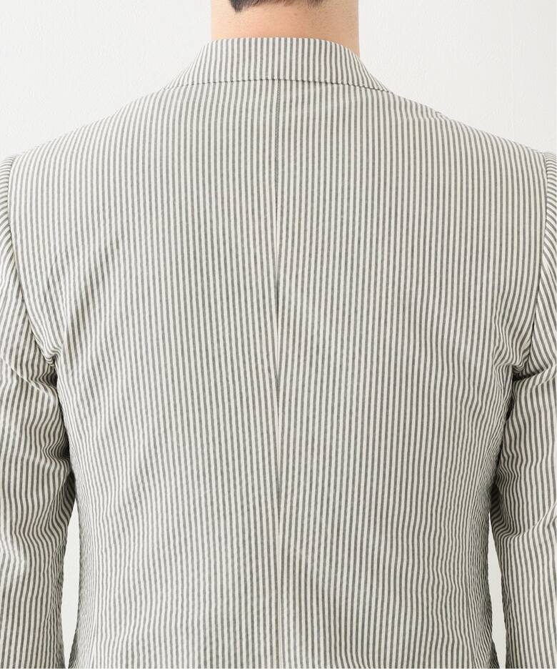 HUSBANDS/ハズバンズ】SEERSUCKER JACKET（テーラードジャケット）｜L 