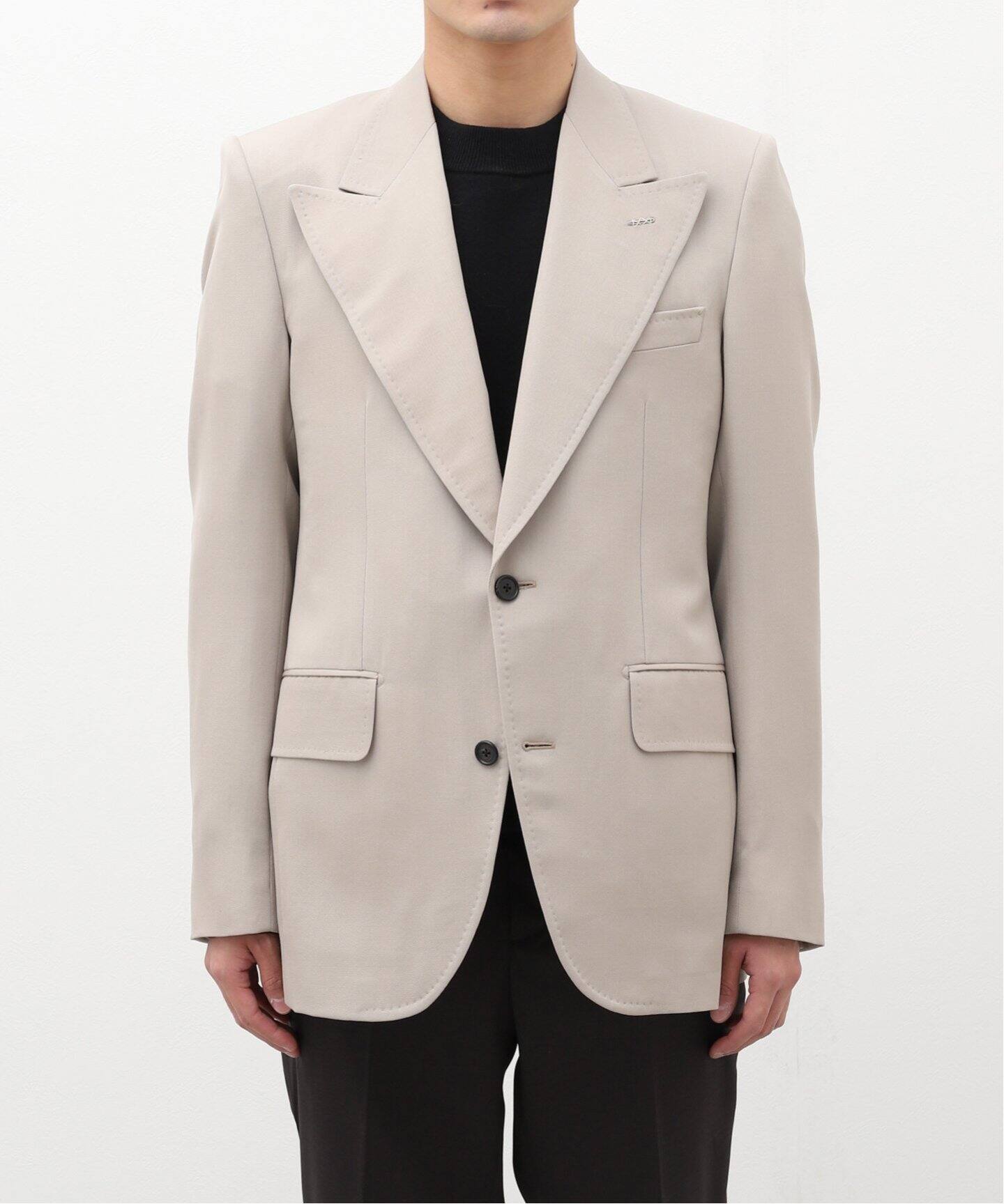 HUSBANDS / ハズバンズ】WOOL GABARDING JAKET（テーラードジャケット 