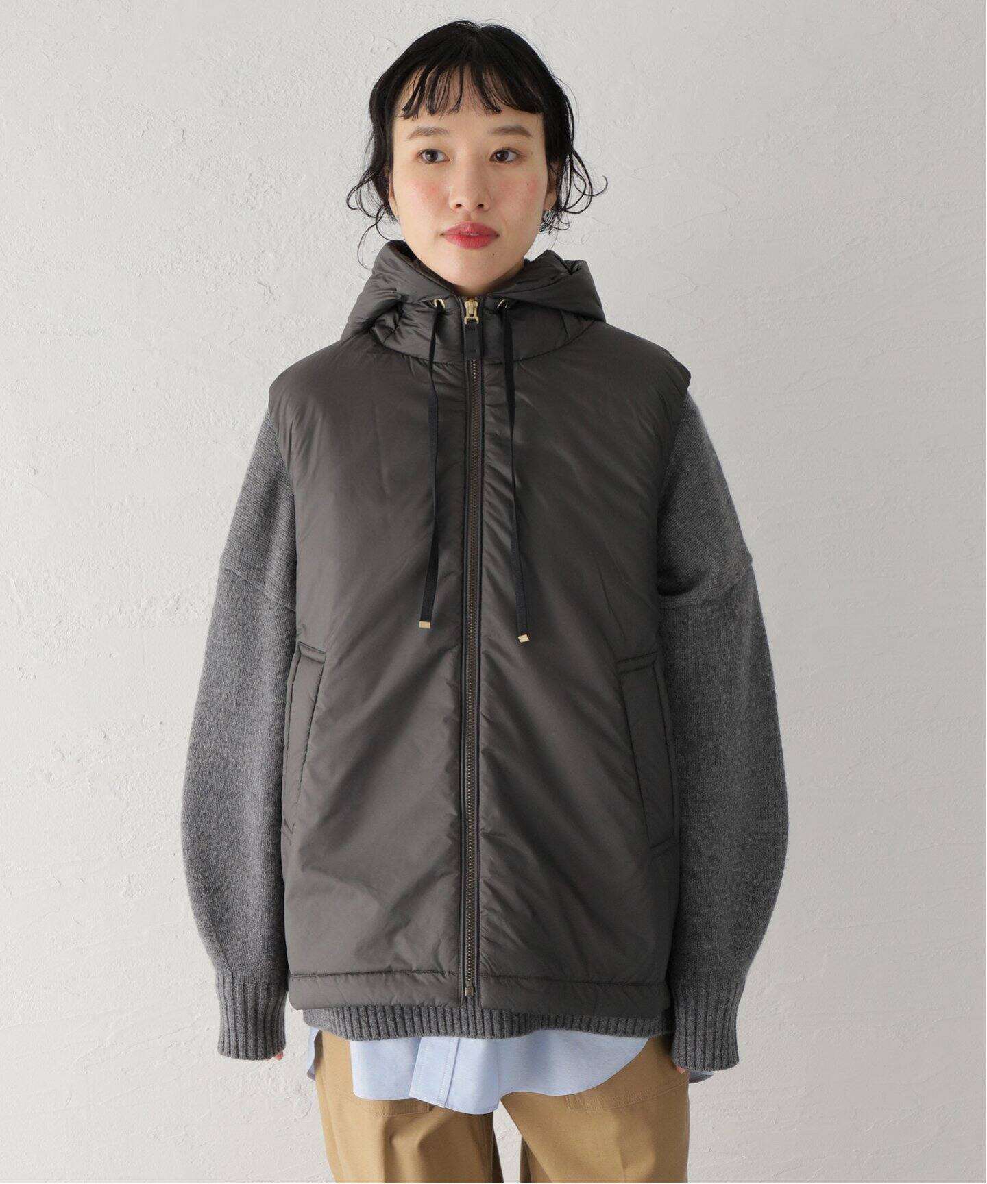 LE GLAZIK / ルグラジック】INSULATION HOODED VEST（ダウン・中綿  