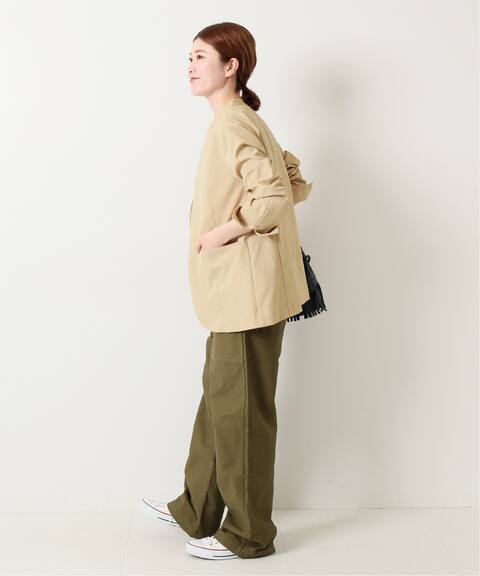 追加 リネンライクノーカラージャケット Spick And Span スピック スパン 公式のファッション通販 Baycrew S Store