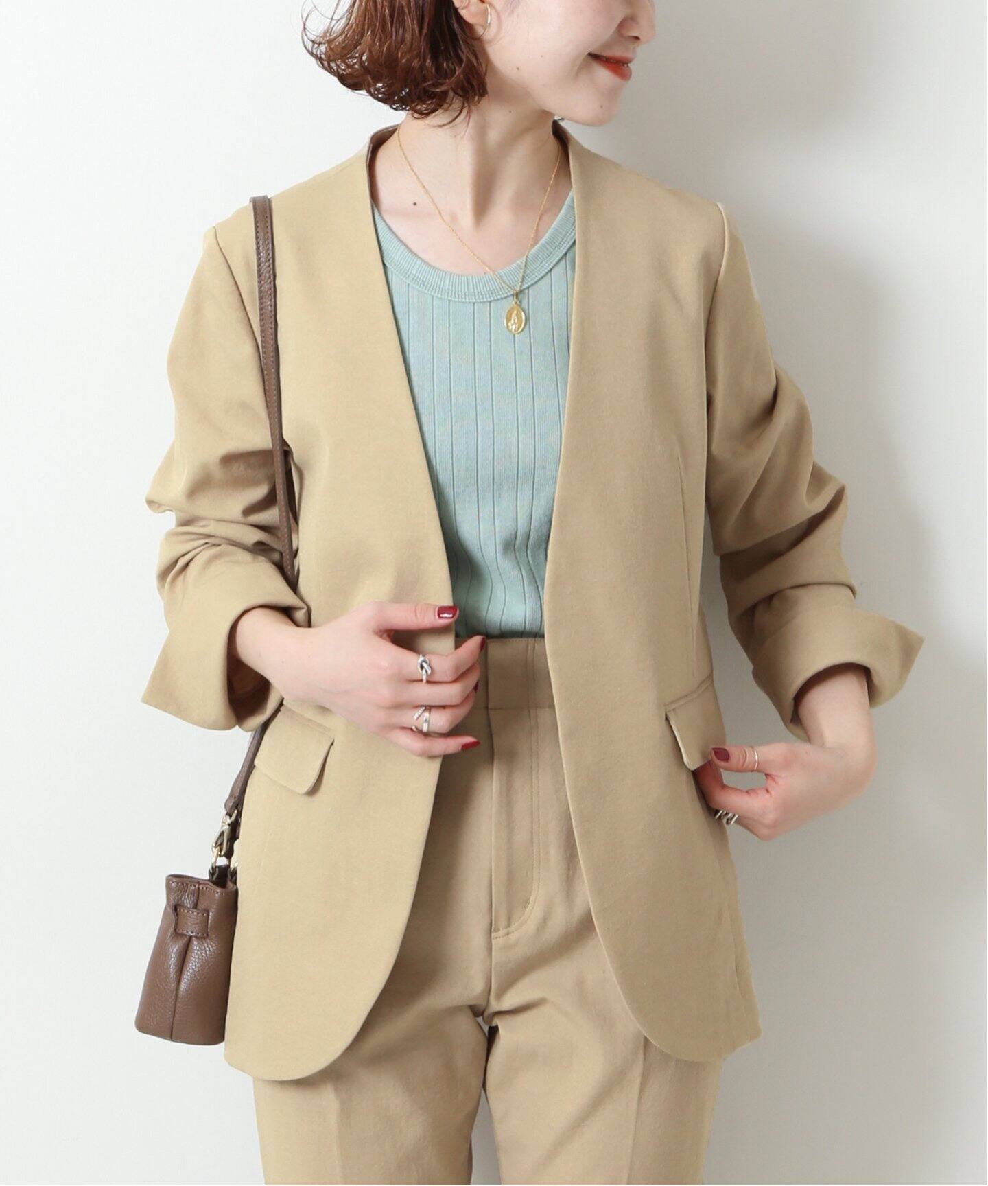 ≪追加≫リネンライクノーカラージャケット|Spick and Span(スピック ≪追加≫リネンライクノーカラージャケット|Spick and Span(スピック