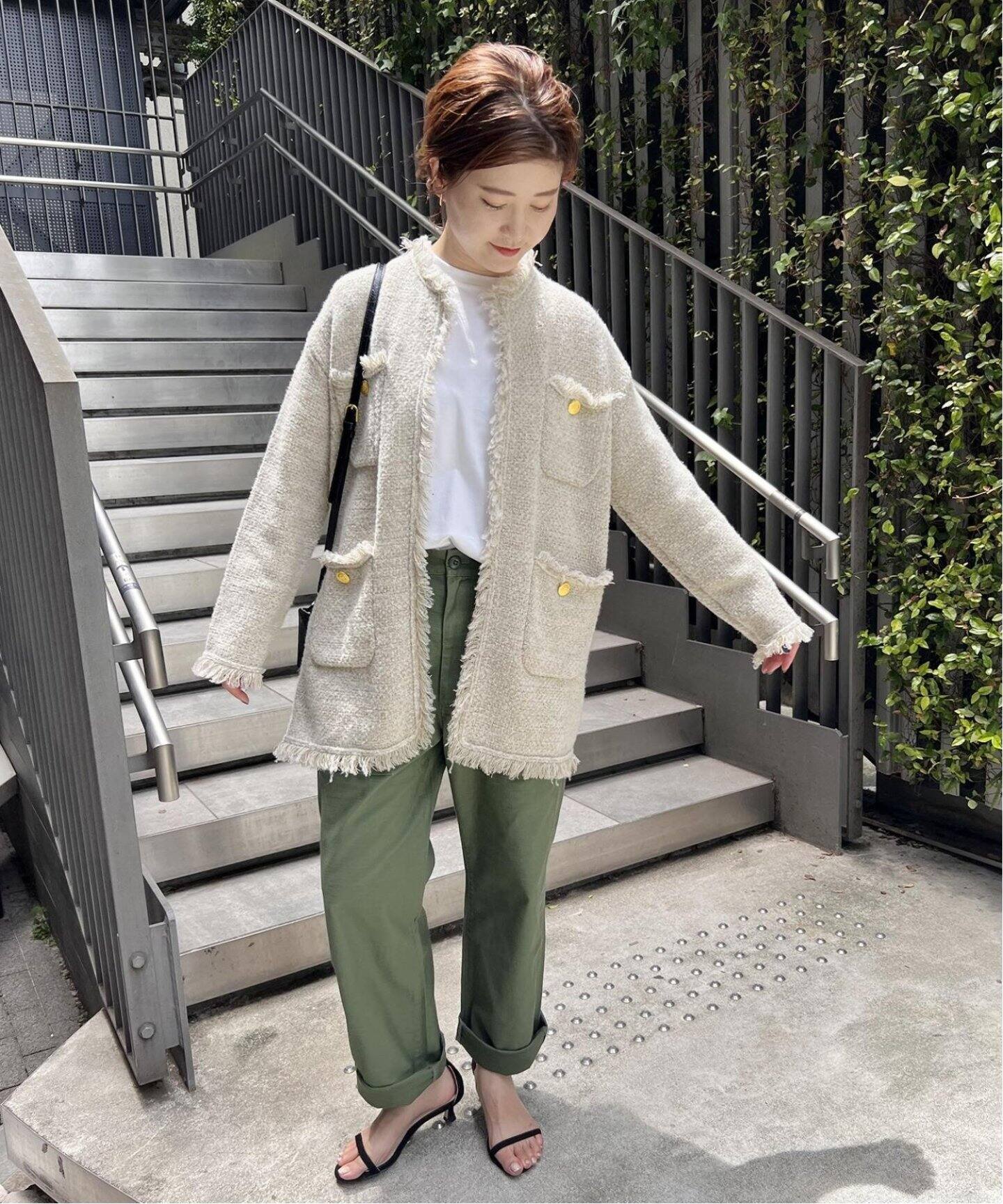 ADAWAS アダワス ニット ツイード 4ポケット ジャケット（RIKA(Spick  