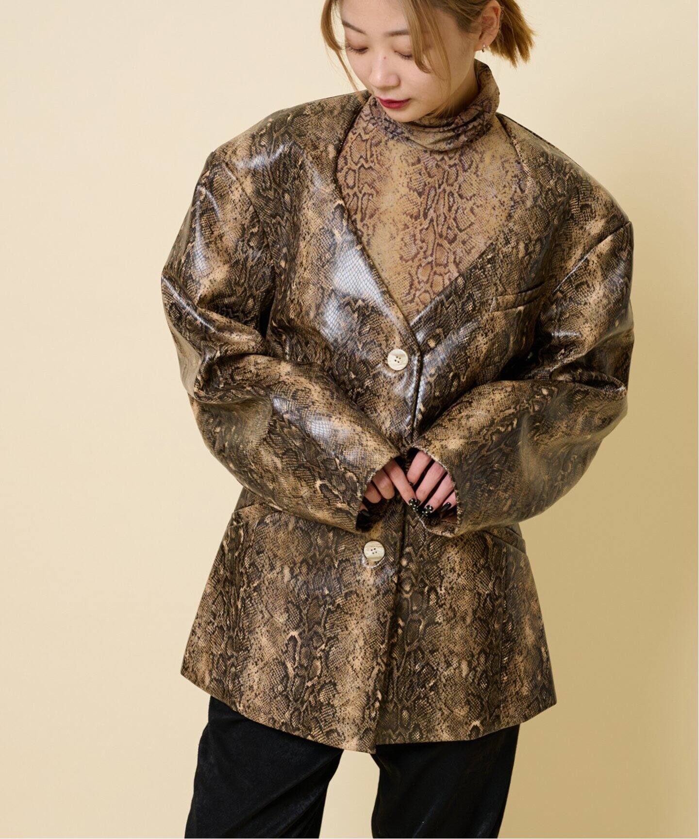 GANNI/ガニー】 スネークフィット ジャケット（その他ジャケット  