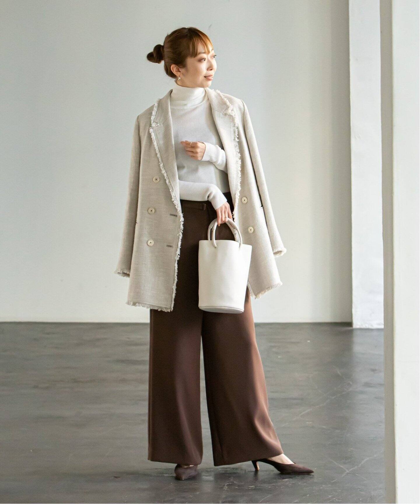 スラブツイードダブルテーラードジャケット2 Noble ノーブル 公式のファッション通販 Baycrew S Store