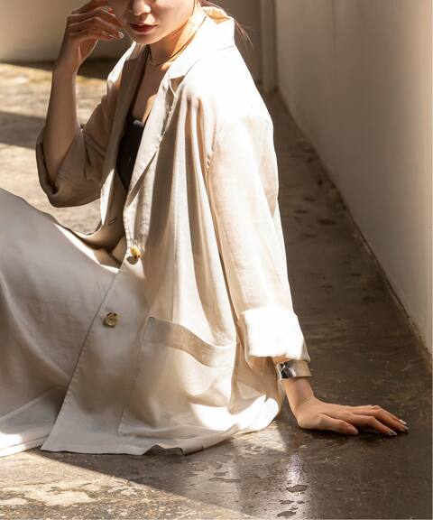 シースルーオーバーサイズテーラードジャケット Noble ノーブル 公式のファッション通販 Baycrew S Store シースルーオーバーサイズテーラードジャケット Noble ノーブル 公式のファッション通販 Baycrew S Store