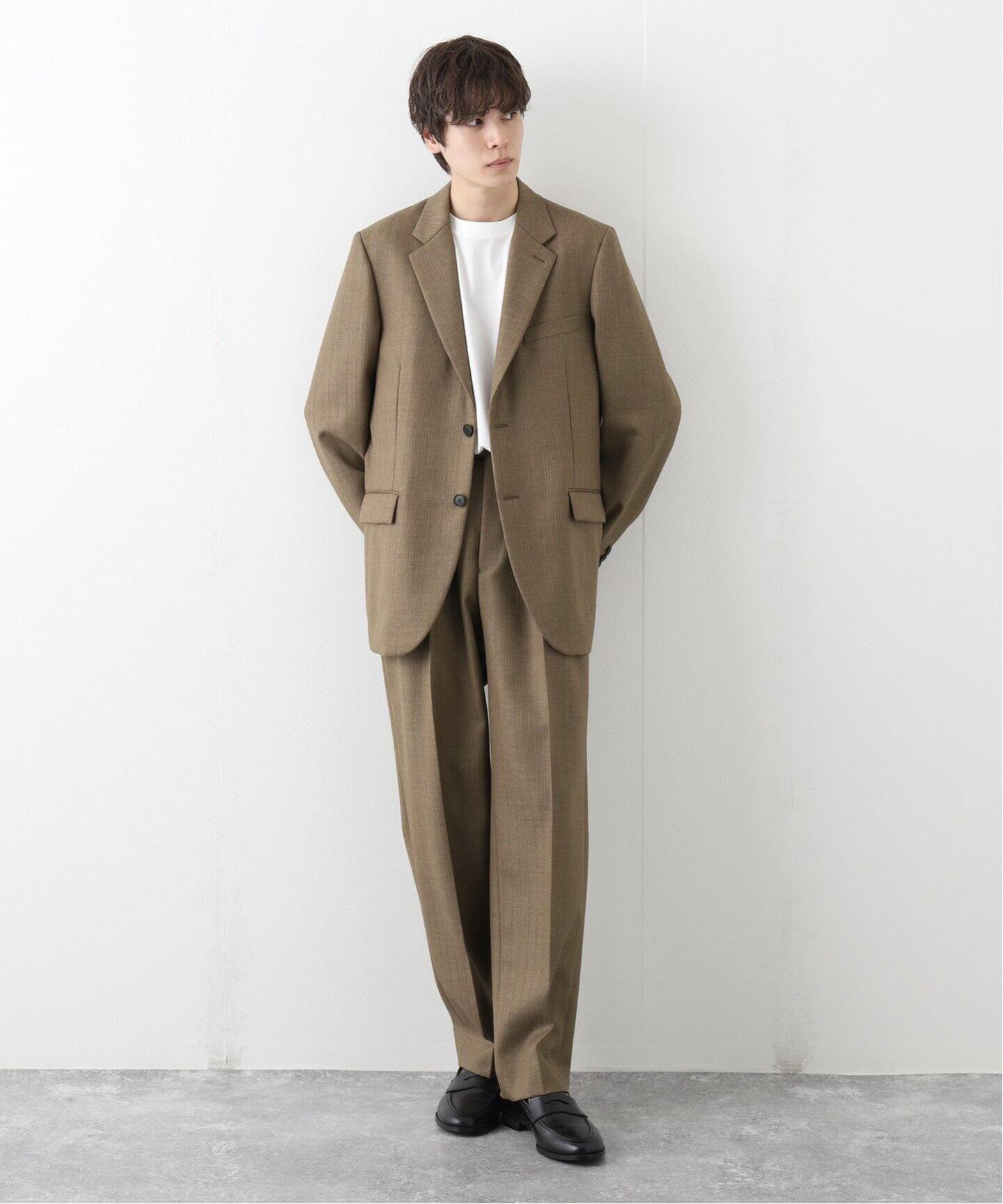 AURALEE / オーラリー】BLUEFACED WOOL DOBBY STRIPE JK（テーラード 