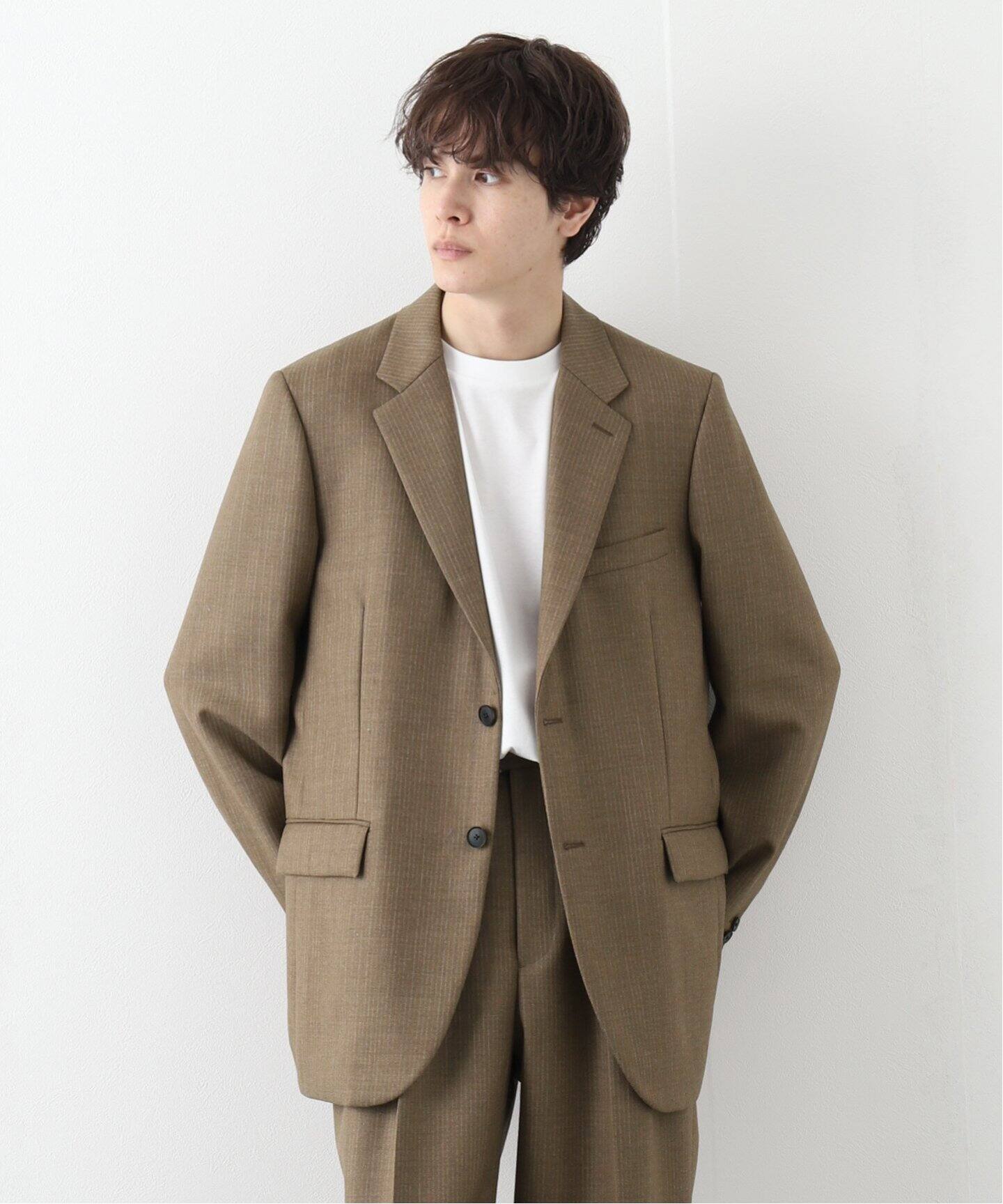 AURALEE / オーラリー】BLUEFACED WOOL DOBBY STRIPE JK（テーラード  