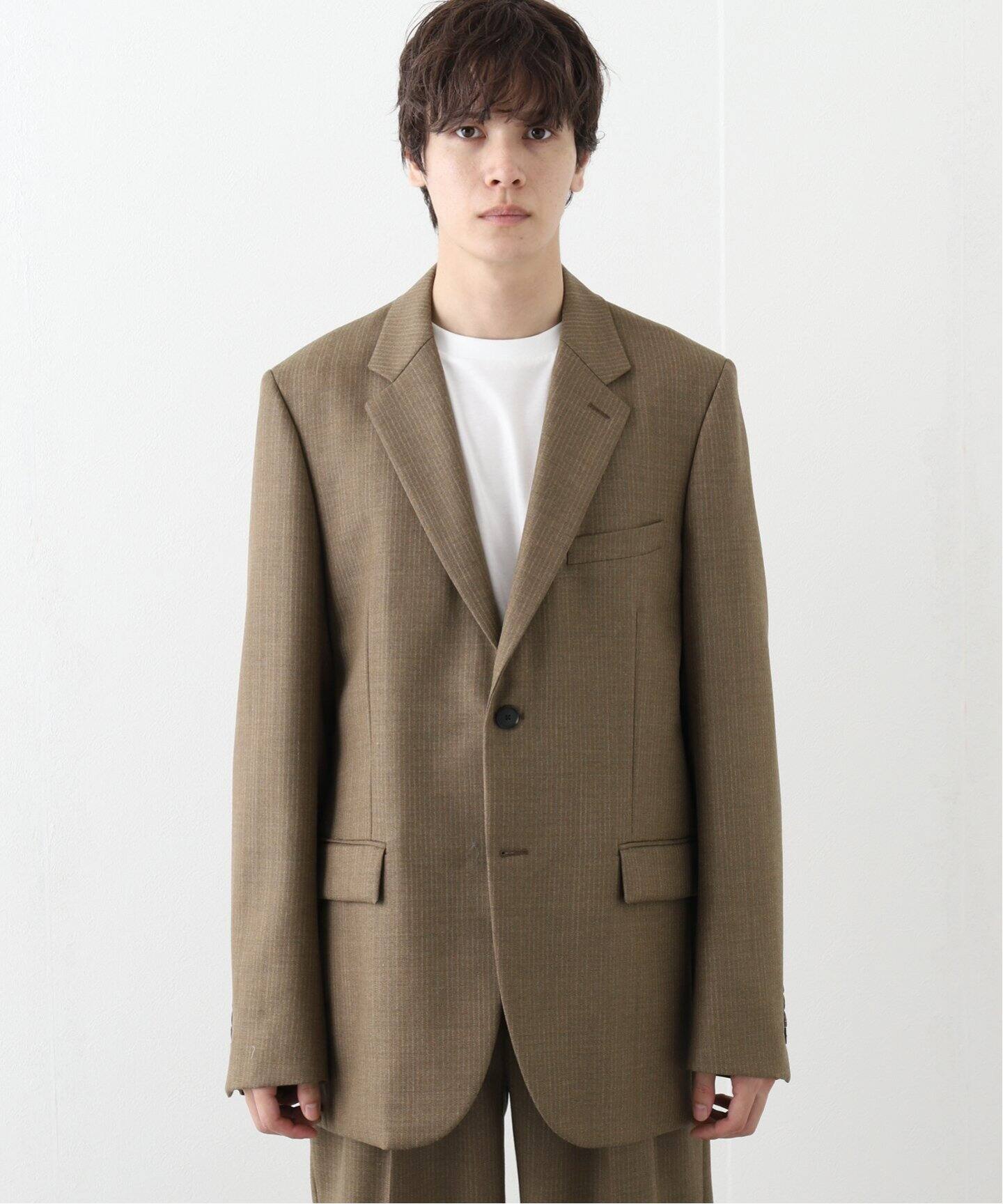 AURALEE / オーラリー】BLUEFACED WOOL DOBBY STRIPE JK（テーラード  