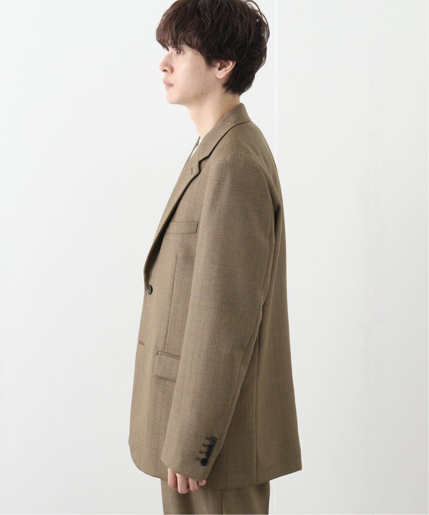 AURALEE / オーラリー】BLUEFACED WOOL DOBBY STRIPE JK（テーラード 