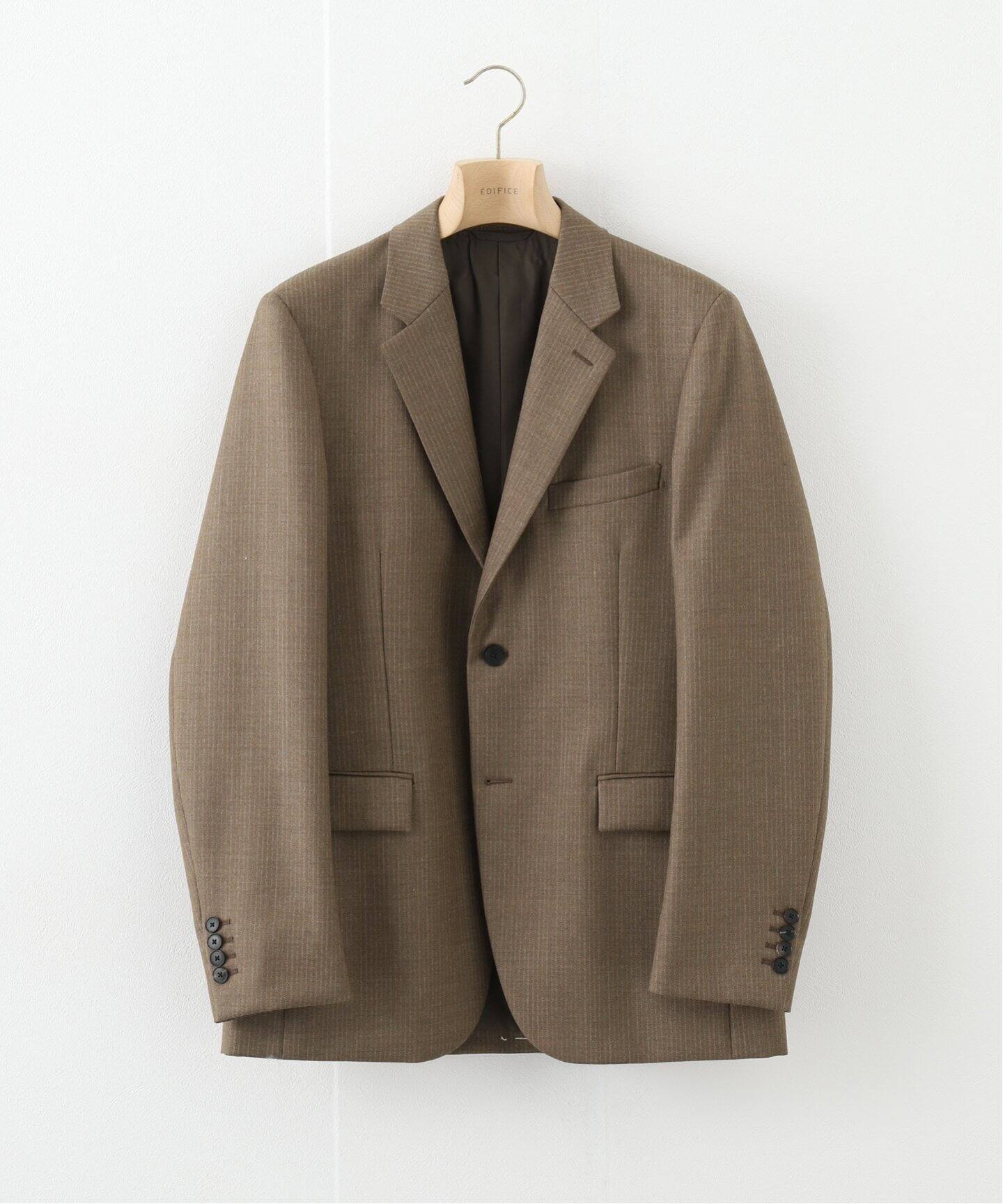 AURALEE / オーラリー】BLUEFACED WOOL DOBBY STRIPE JK（テーラード 