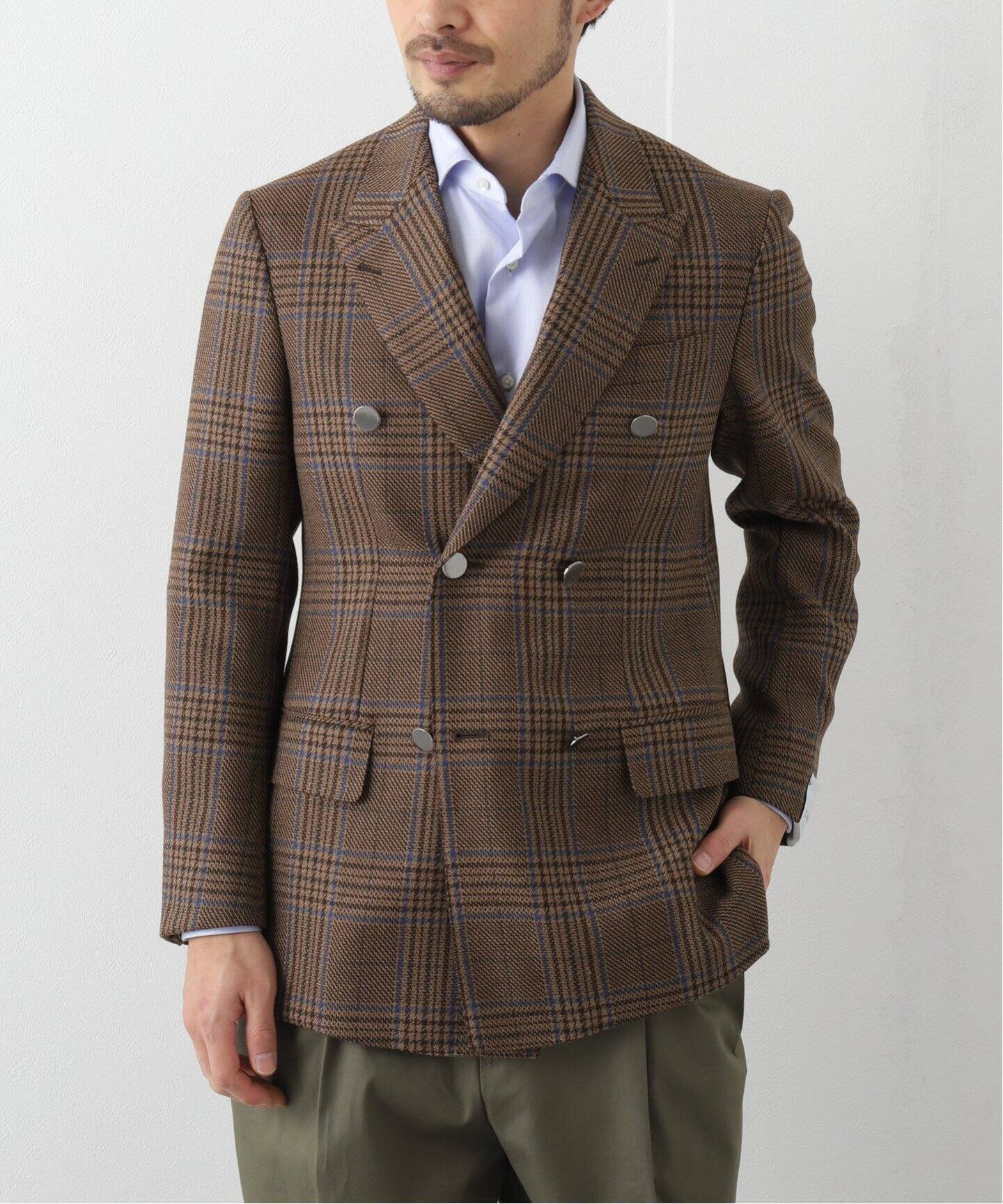 CARUSO / カルーゾ】Wブレストガンクラブチェック（その他ジャケット  