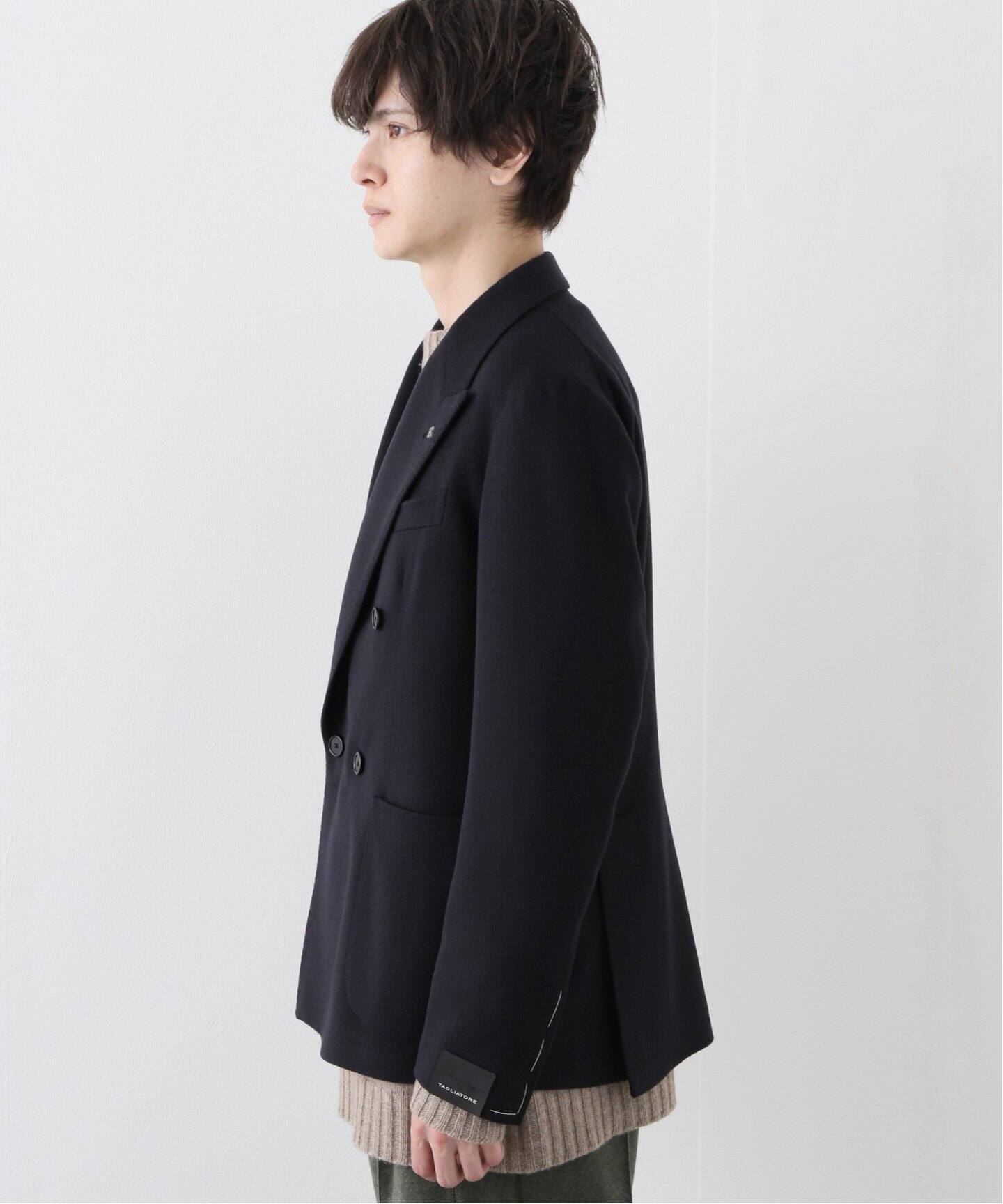 TAGLIATORE 50 カシミア混 アルスターコート ダブル ベージュ 