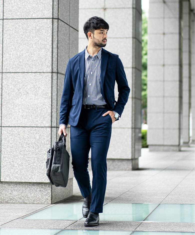 4wayストレッチ” ジャストフィットセットアップ（スーツ・セットアップ 