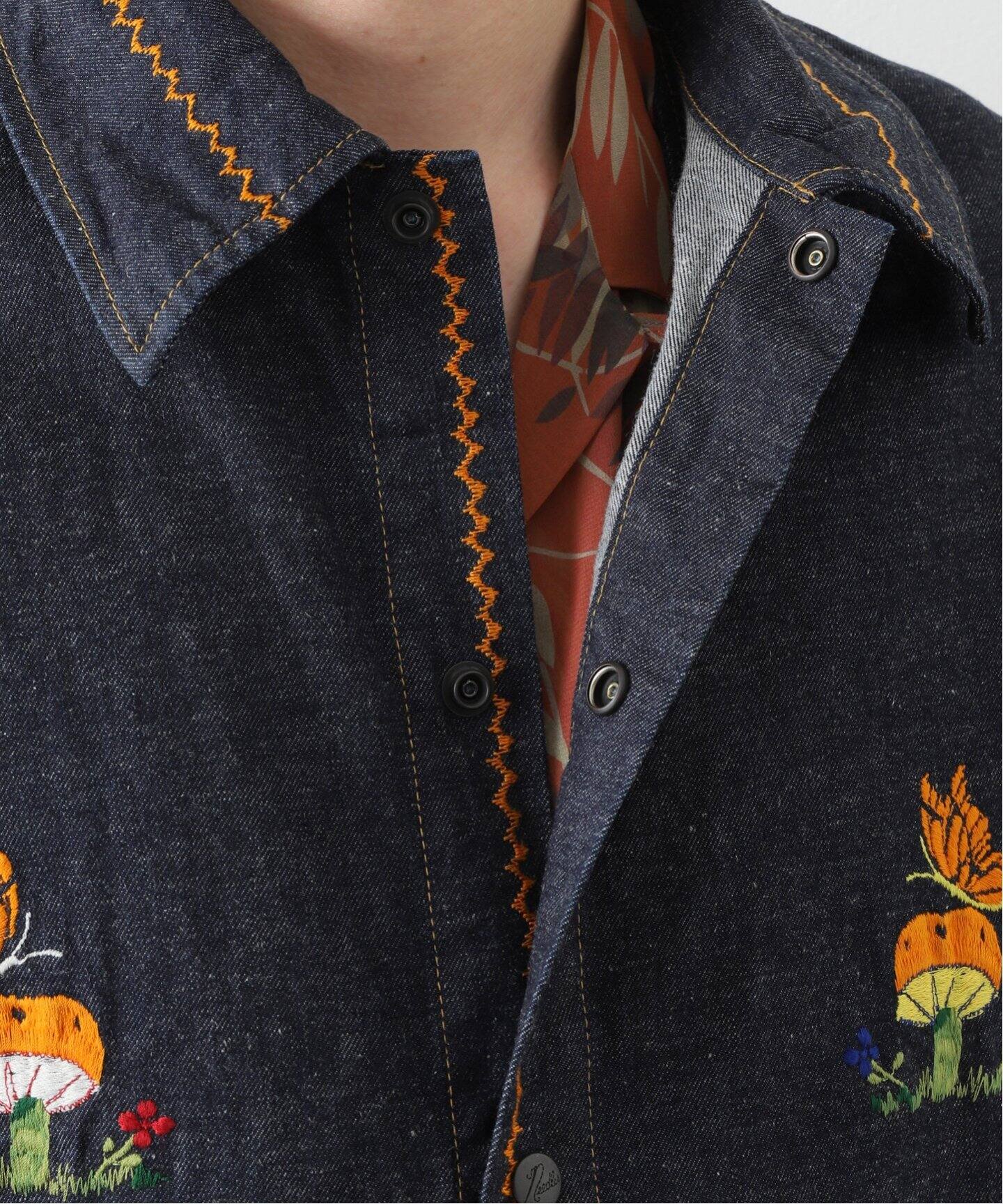 Needles P&M Emb.Denim Jacket XL 