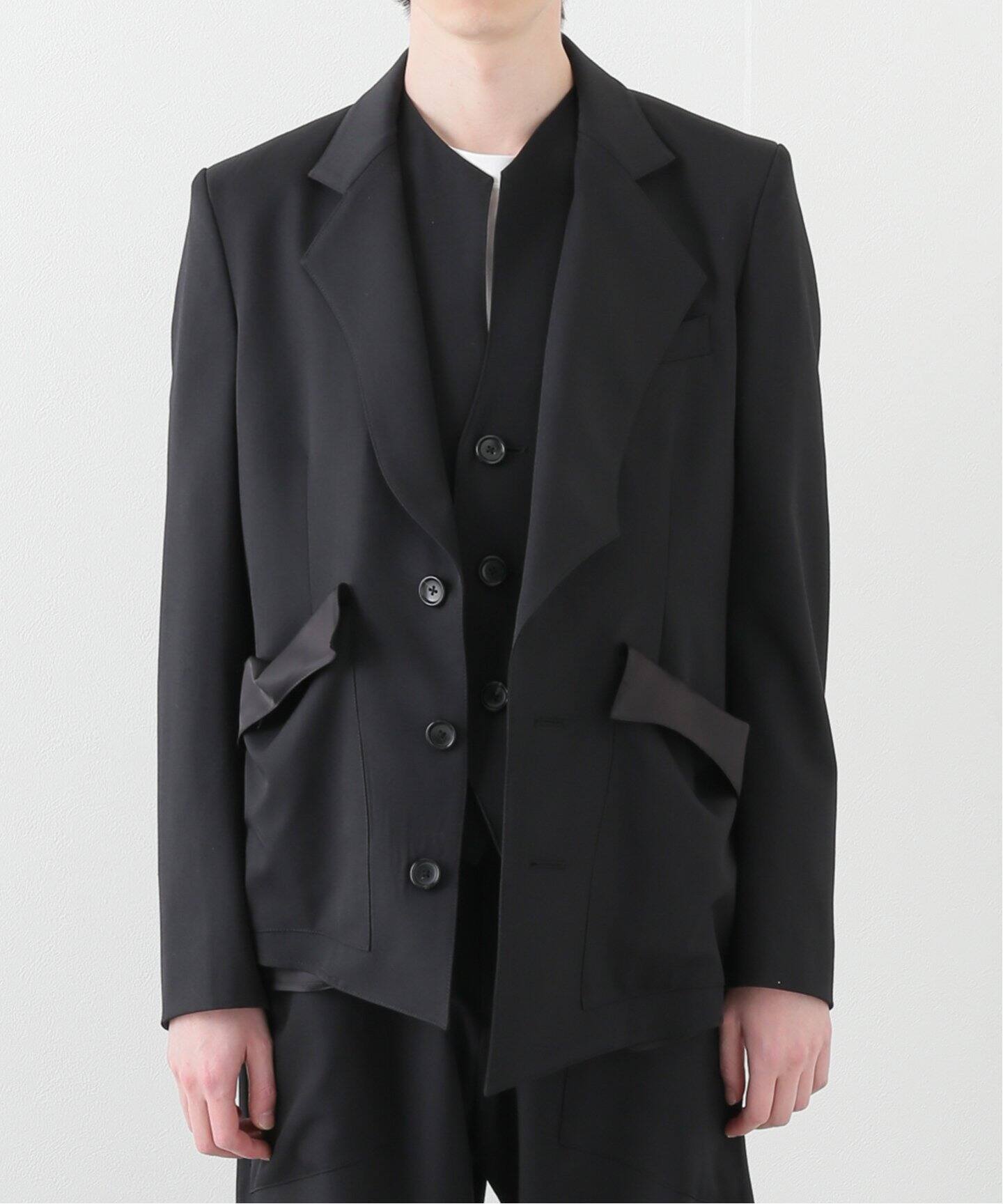 SULVAM / サルバム】SLASH 3BUTTON JACKET（テーラードジャケット 