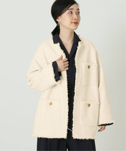 追加 Giolicaツイード Bigジャケット 6 Journal Standard L Essage ジャーナルスタンダード レサージュ 公式のファッション通販 Baycrew S Store