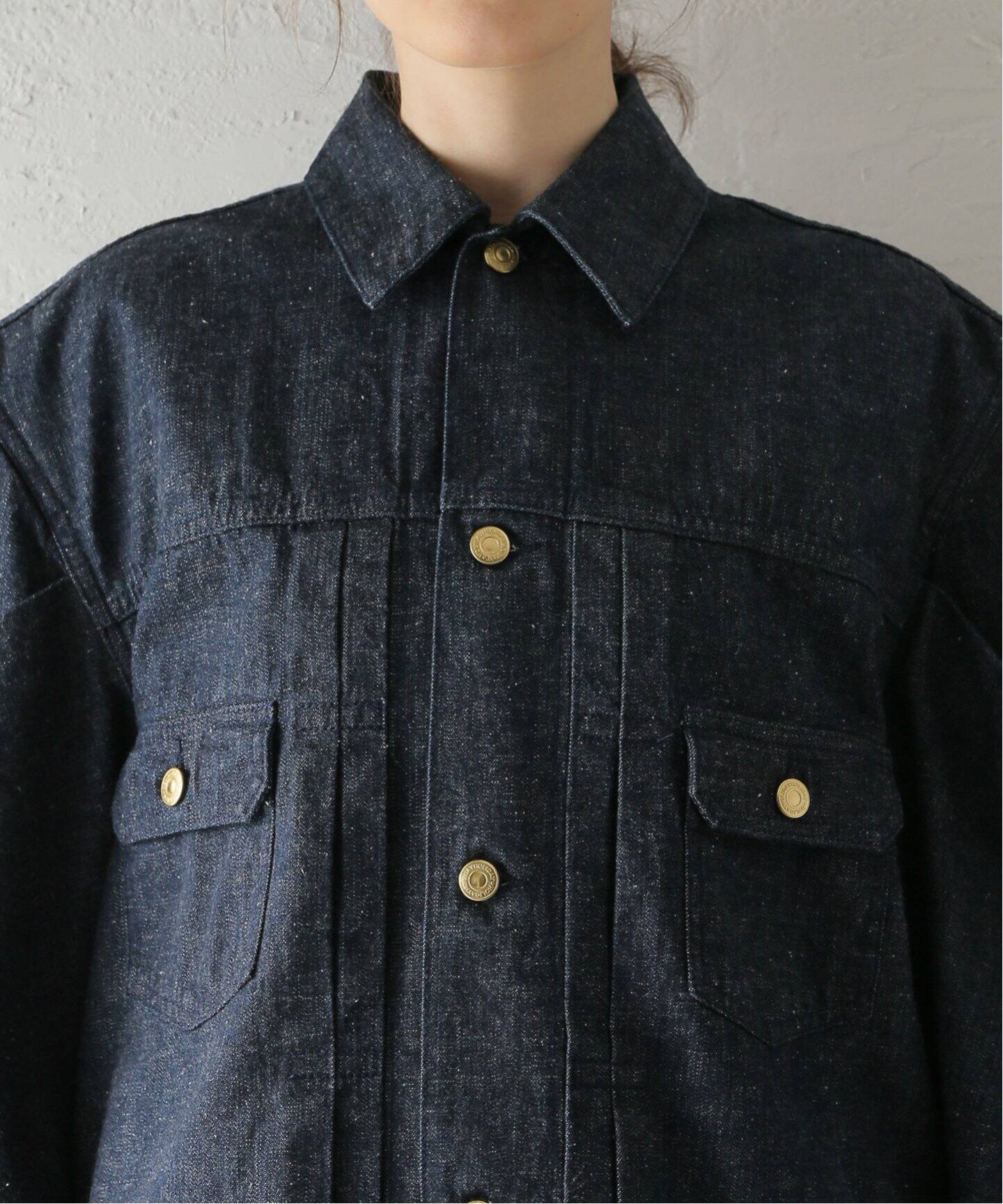 HOLIDAY/ホリデイ】PUFF SLEEVE DENIM BIG JACKET 2：デニムジャケット 