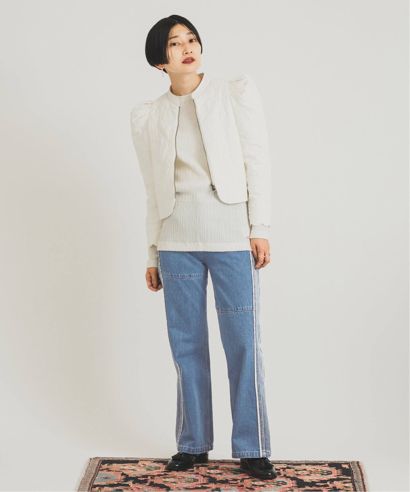 nude vintage キルティングジレ ベスト