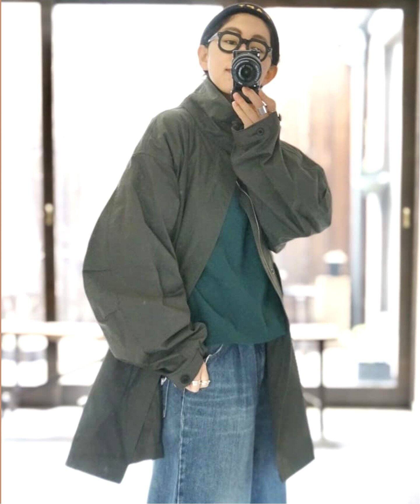 ATON DOPE DYE NYLON SHORT MODS COAT 軽い 04