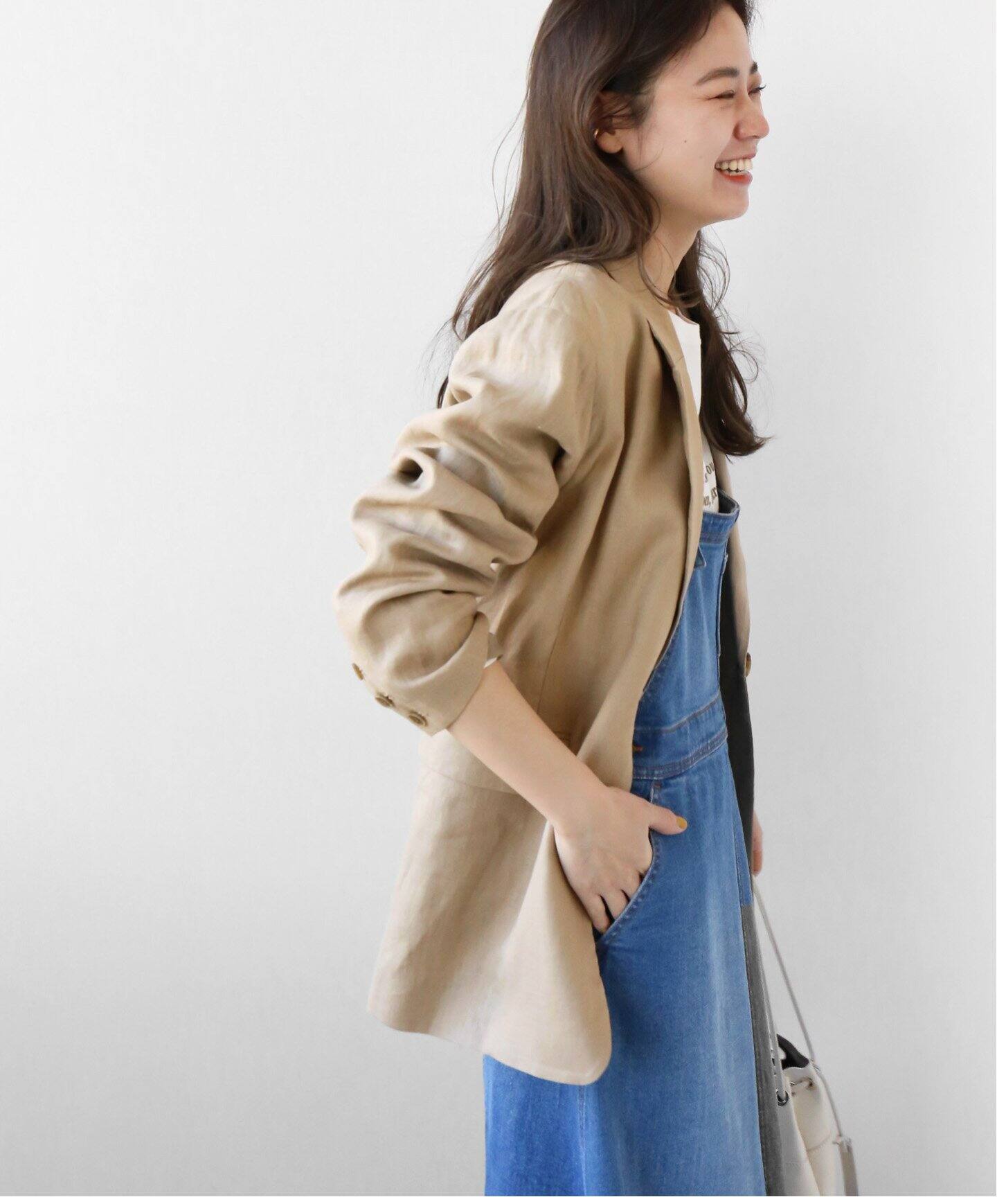 リネンオーバーサイズジャケット◇（その他ジャケット・スーツ  