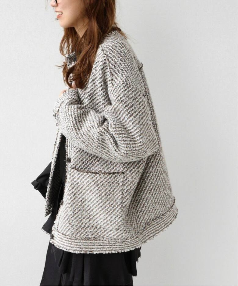 追加3》コットンツイードジャケット（ノーカラージャケット）｜JOURNAL  