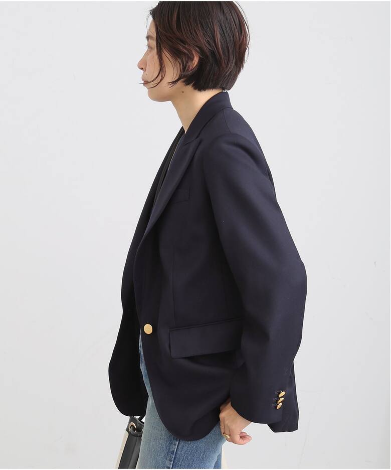 Deuxieme Classe Navy 1B ジャケット38 - レディース - テーラード 