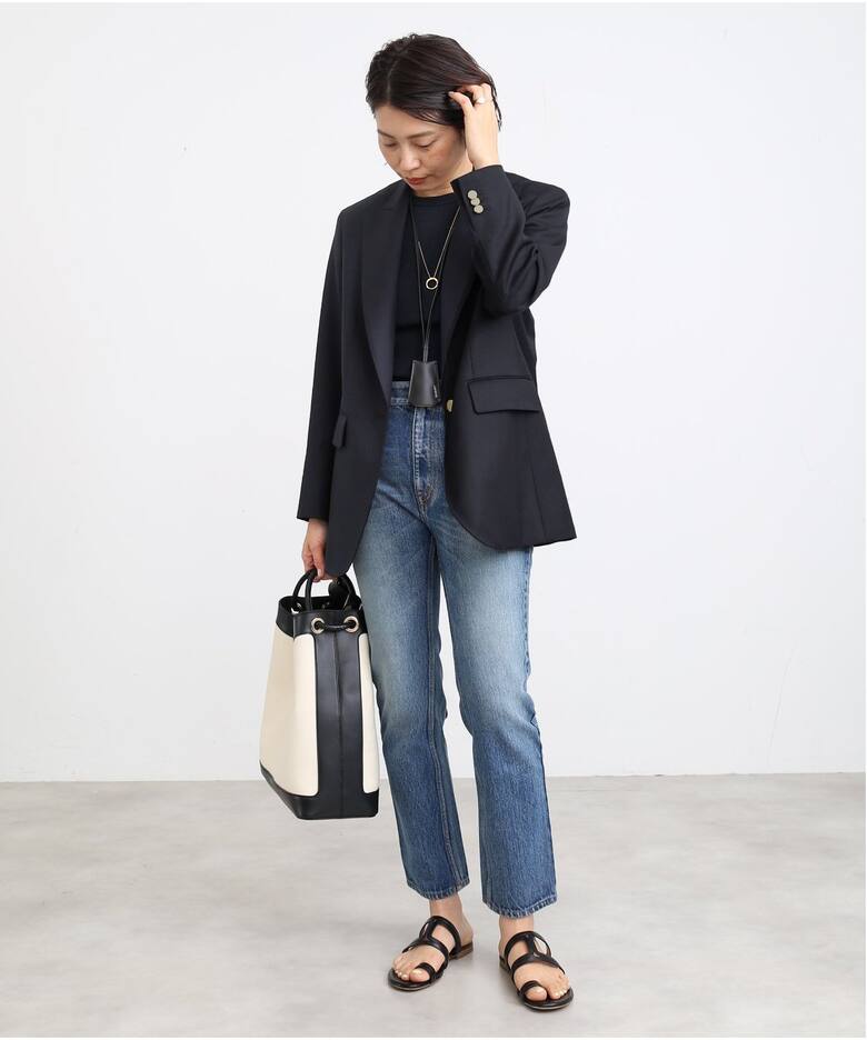 Deuxieme Classe Navy 1B ジャケット38 - レディース - テーラード 