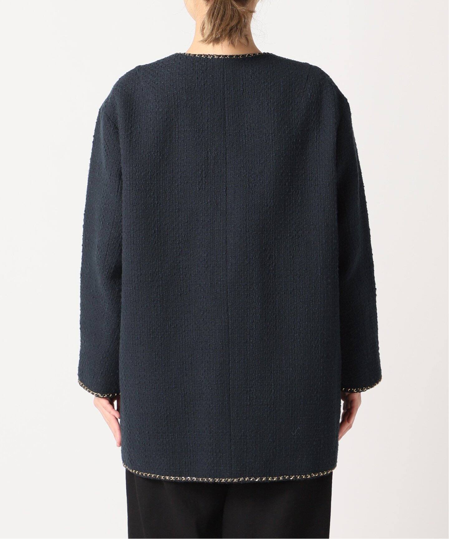 chain ツイード ジャケット（ノーカラージャケット）｜Deuxieme Classe  