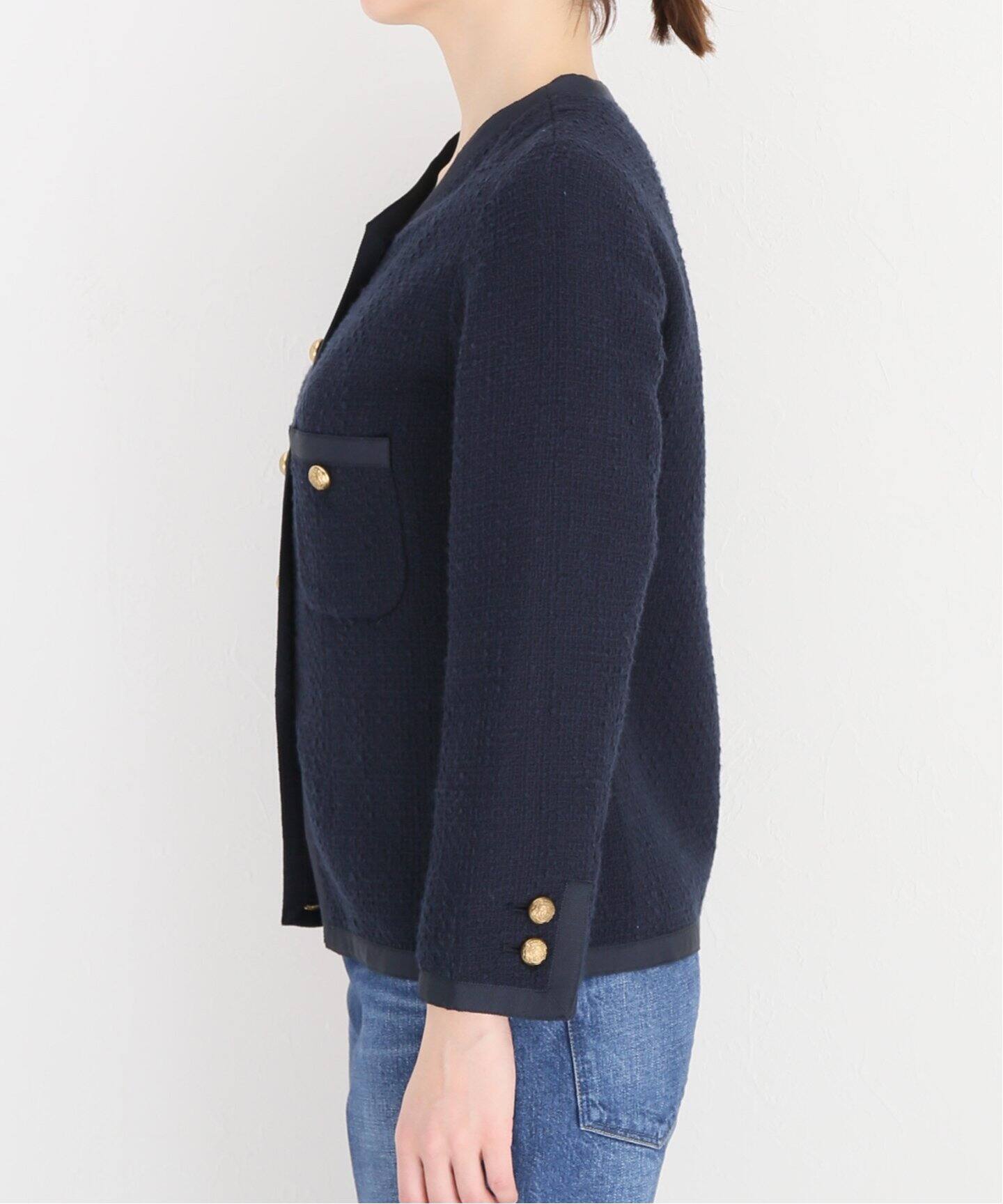 tweed Vネック ジャケット（その他ジャケット・スーツ）｜Deuxieme  