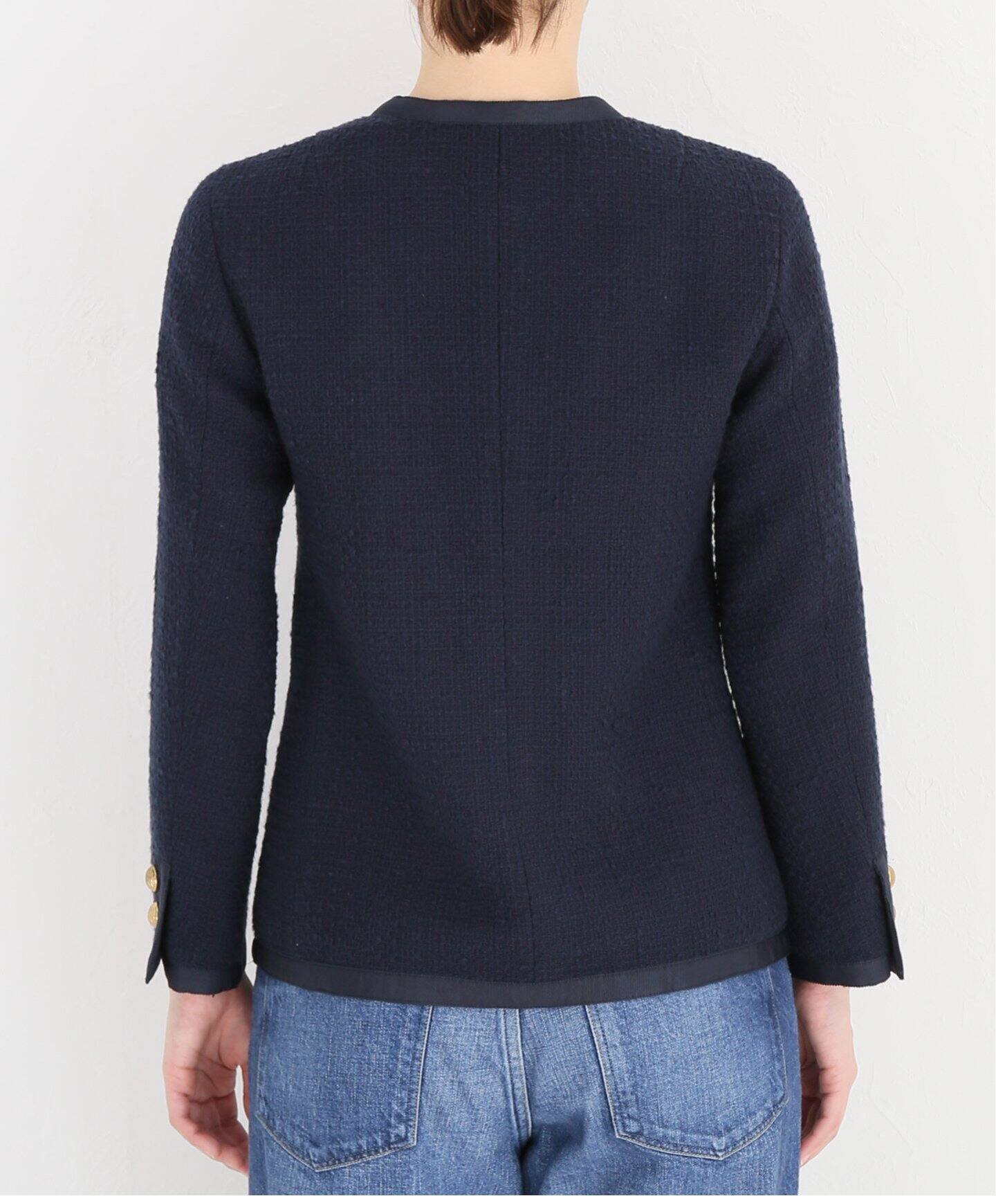 tweed Vネック ジャケット（その他ジャケット・スーツ）｜Deuxieme  