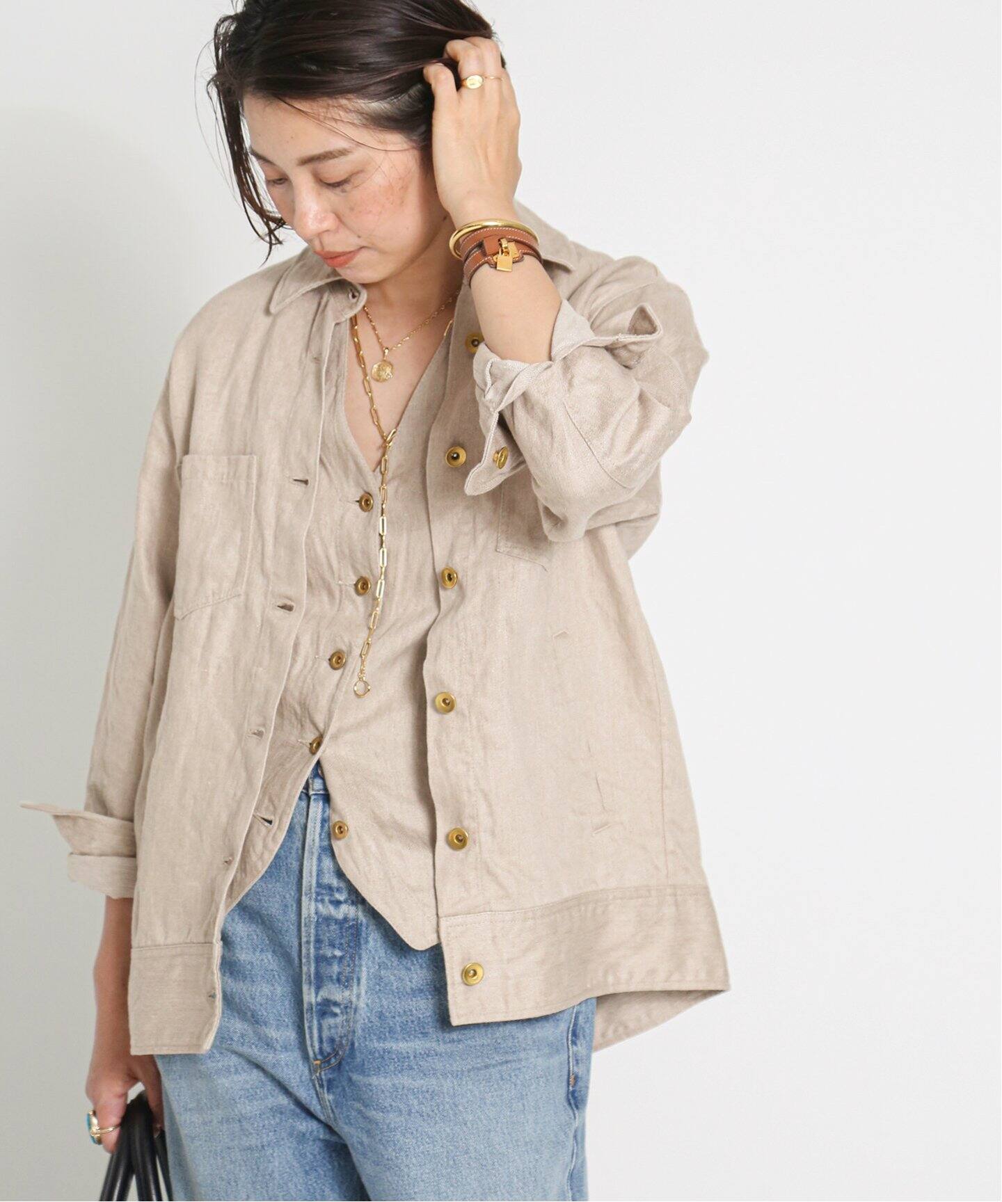Deuxieme Classe☆ LINEN CHINO Gジャケット - Gジャン・デニム 