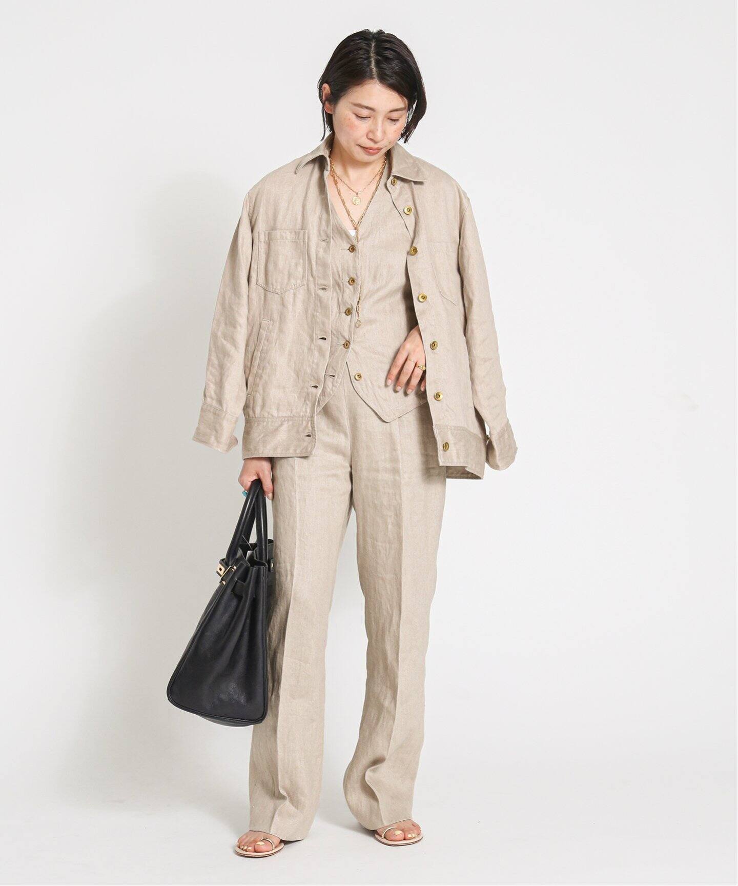 Deuxieme Classe☆ LINEN CHINO Gジャケット - Gジャン・デニム 