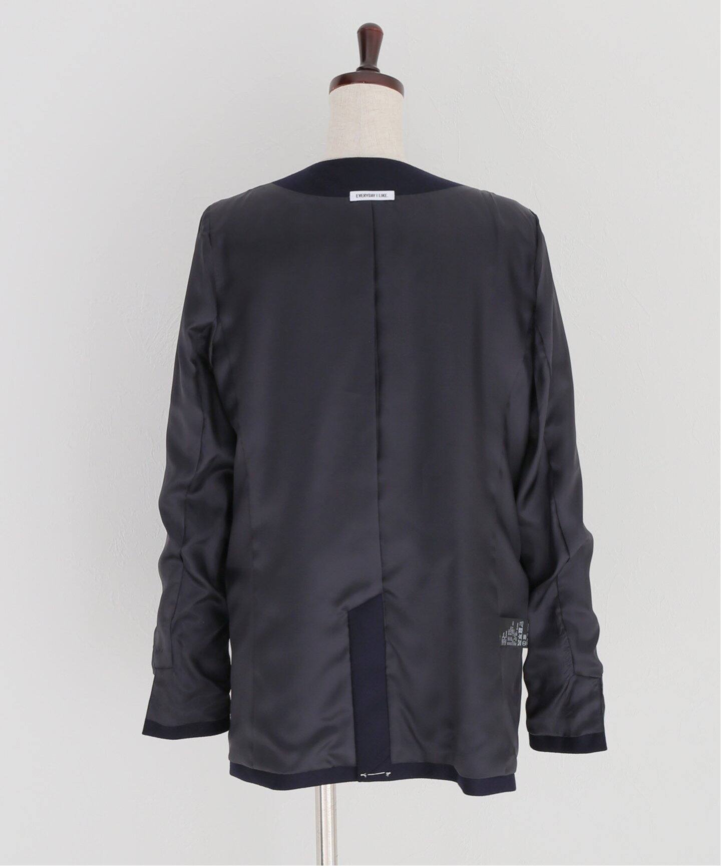 Collarless ブレザー(NAVY)（ノーカラージャケット）｜Deuxieme Classe 