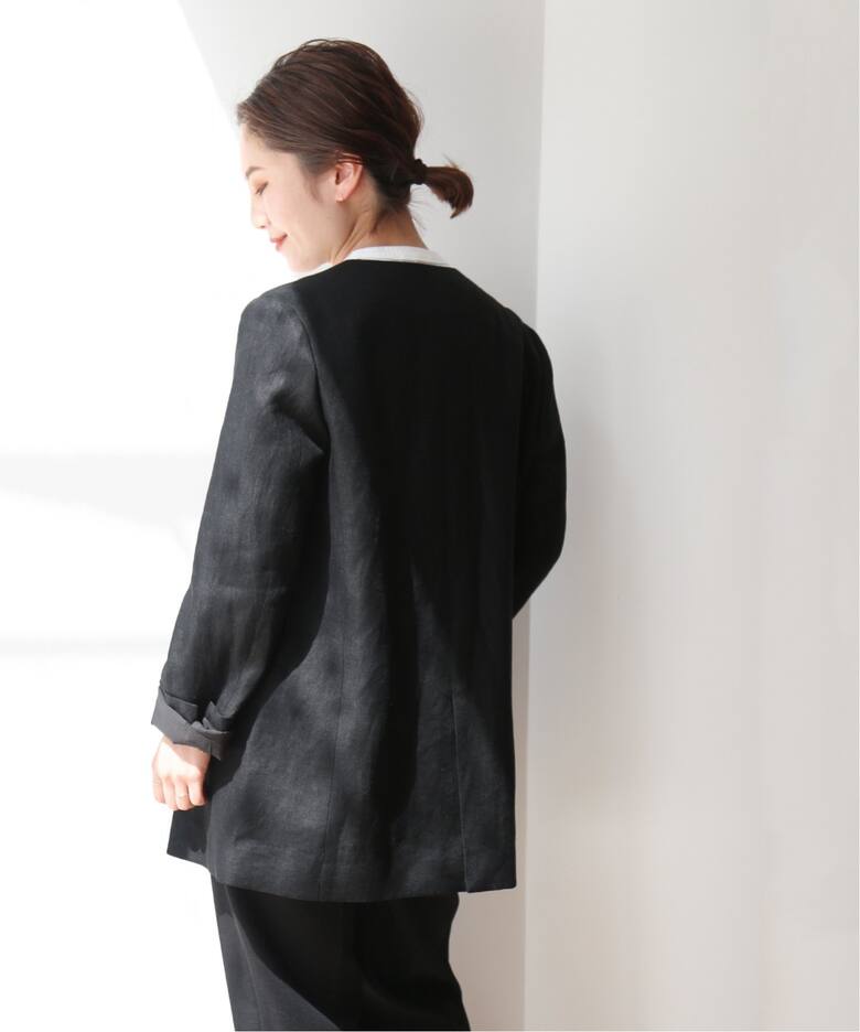 Linen Collarless ブレザー（その他ジャケット・スーツ）｜Deuxieme 