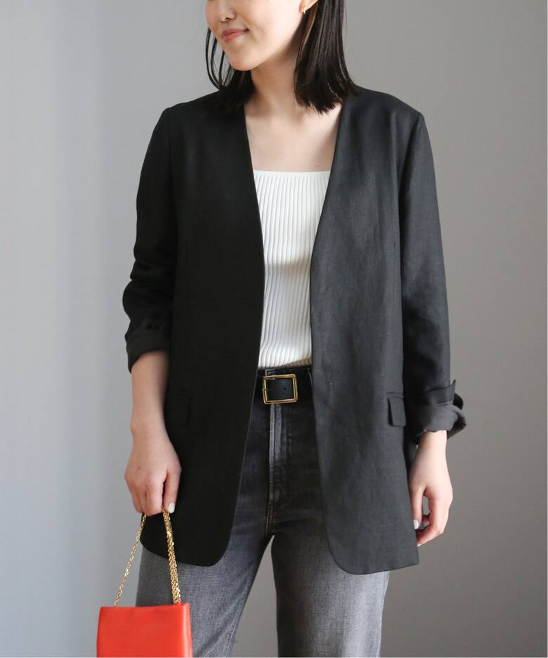 Linen Collarless ブレザー（その他ジャケット・スーツ）｜Deuxieme 