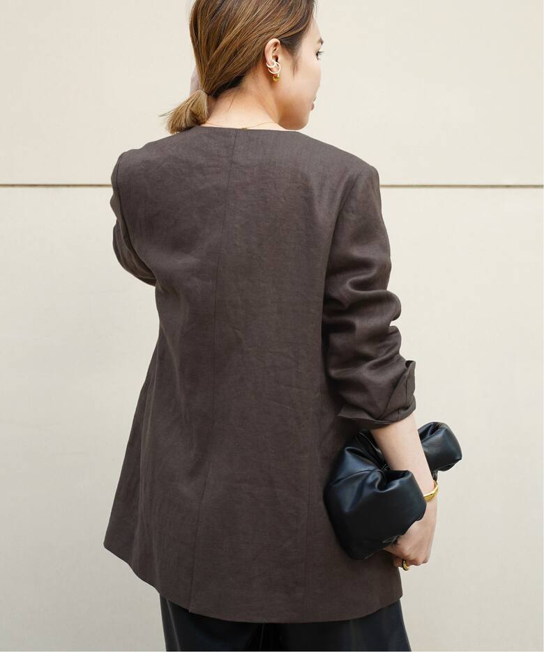 Linen Collarless ブレザー（その他ジャケット・スーツ）｜Deuxieme 
