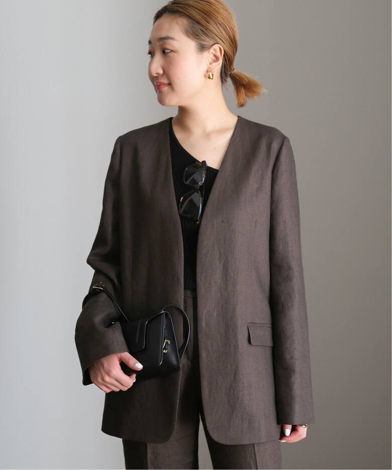 Linen Collarless ブレザー（その他ジャケット・スーツ）｜Deuxieme 