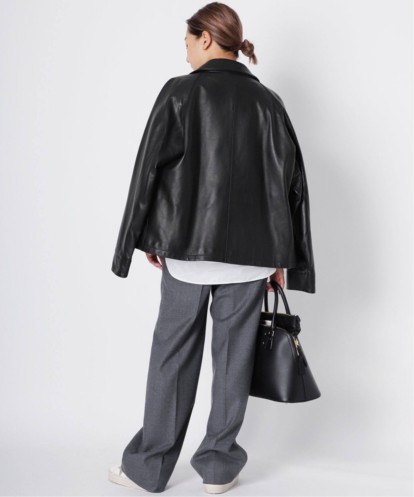 CINQUANTA/チンクアンタ】レザーブルゾン（その他ブルゾン／アウター  