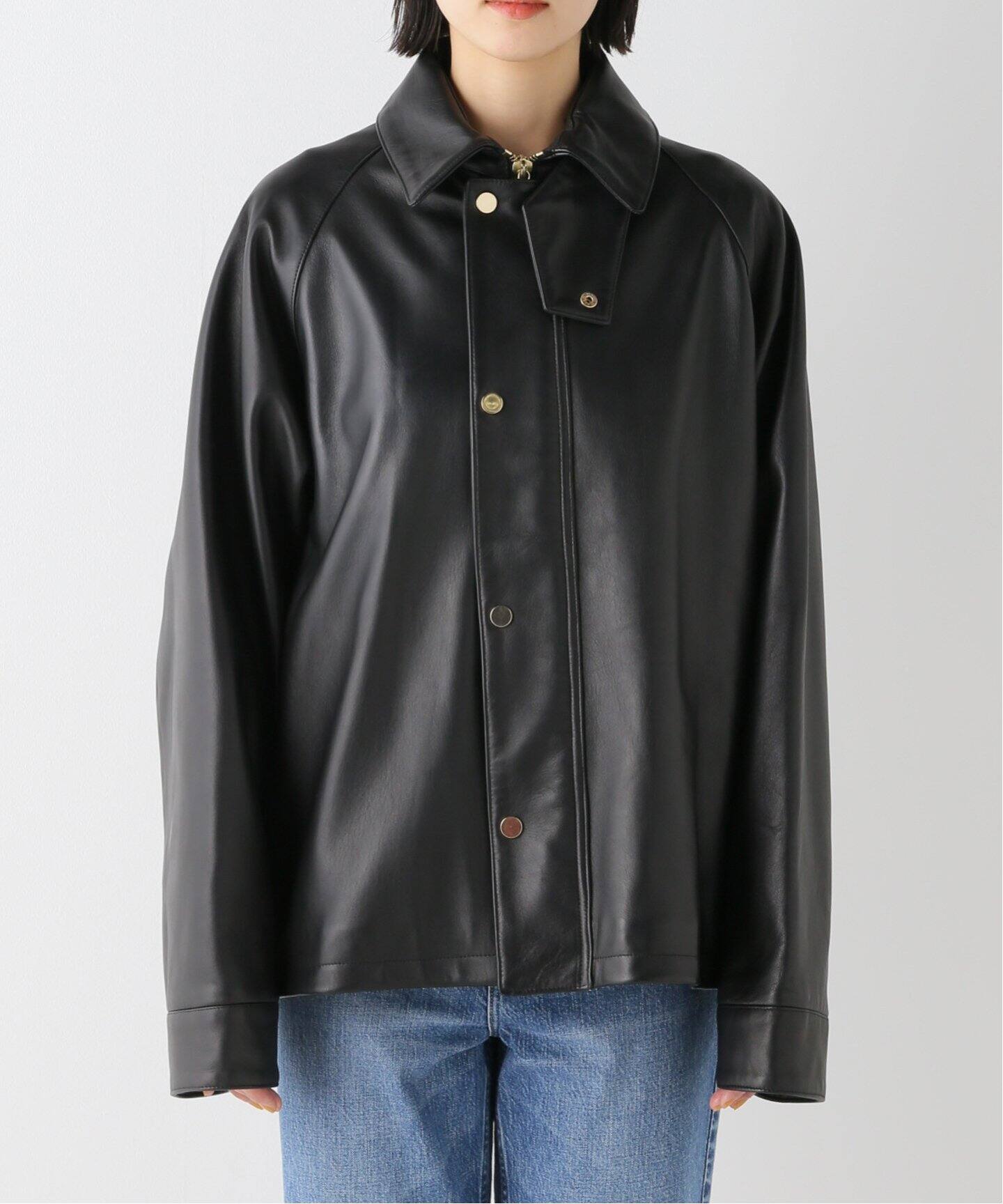 CINQUANTA/チンクアンタ】レザーブルゾン（その他ブルゾン／アウター  