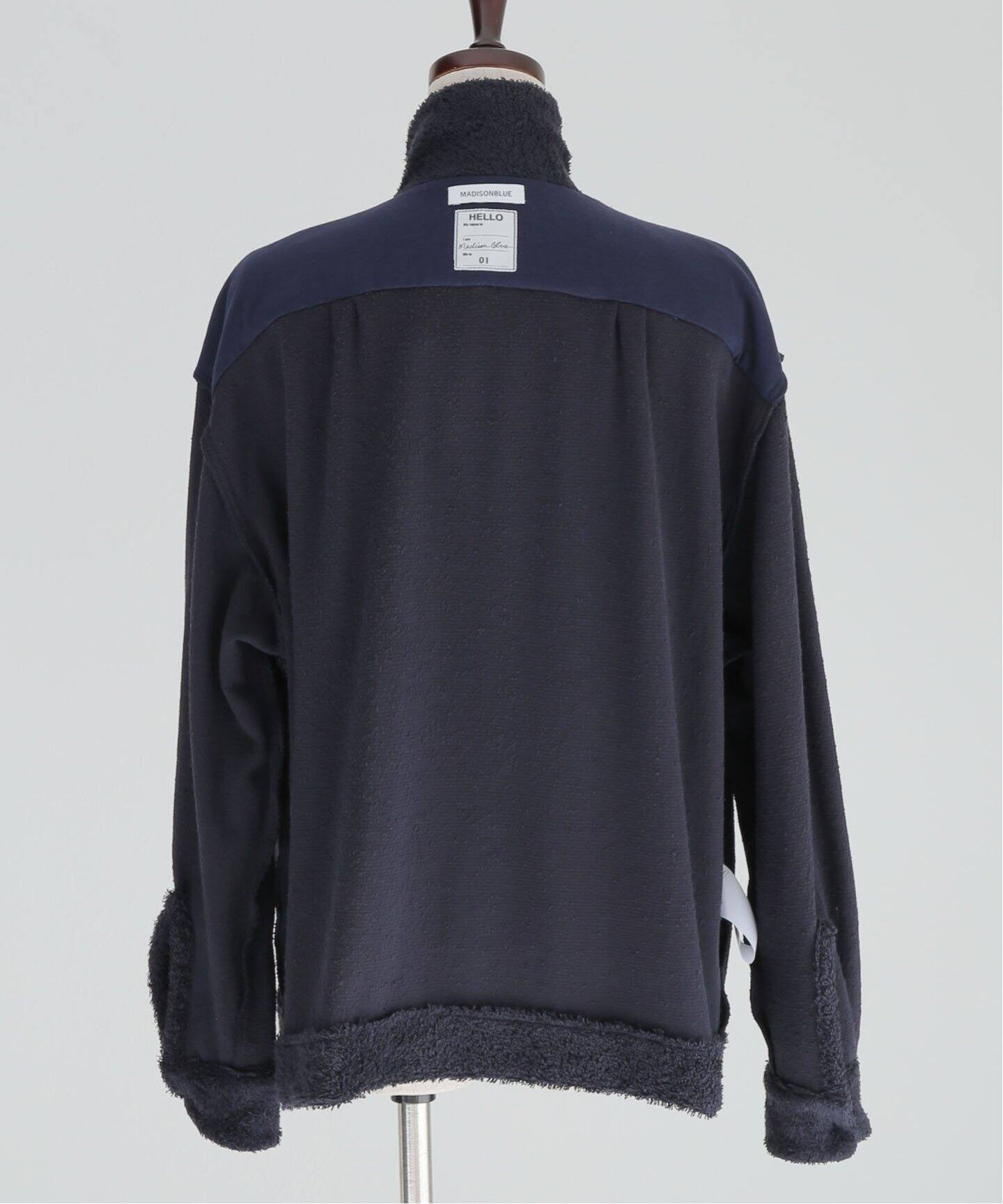 MADISONBLUE - MADISONBLUE FLAP POCKET PILE シャツ ネイビー 新品の 