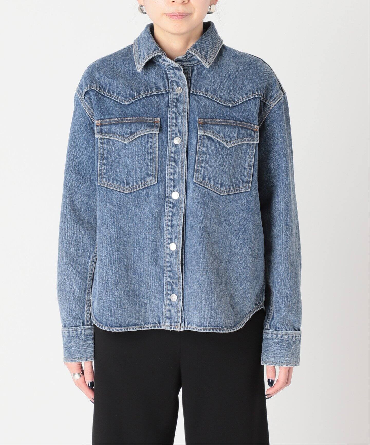 SILVERLAKE/シルバーレイク】オーガニックコットンデニム シャツ 
