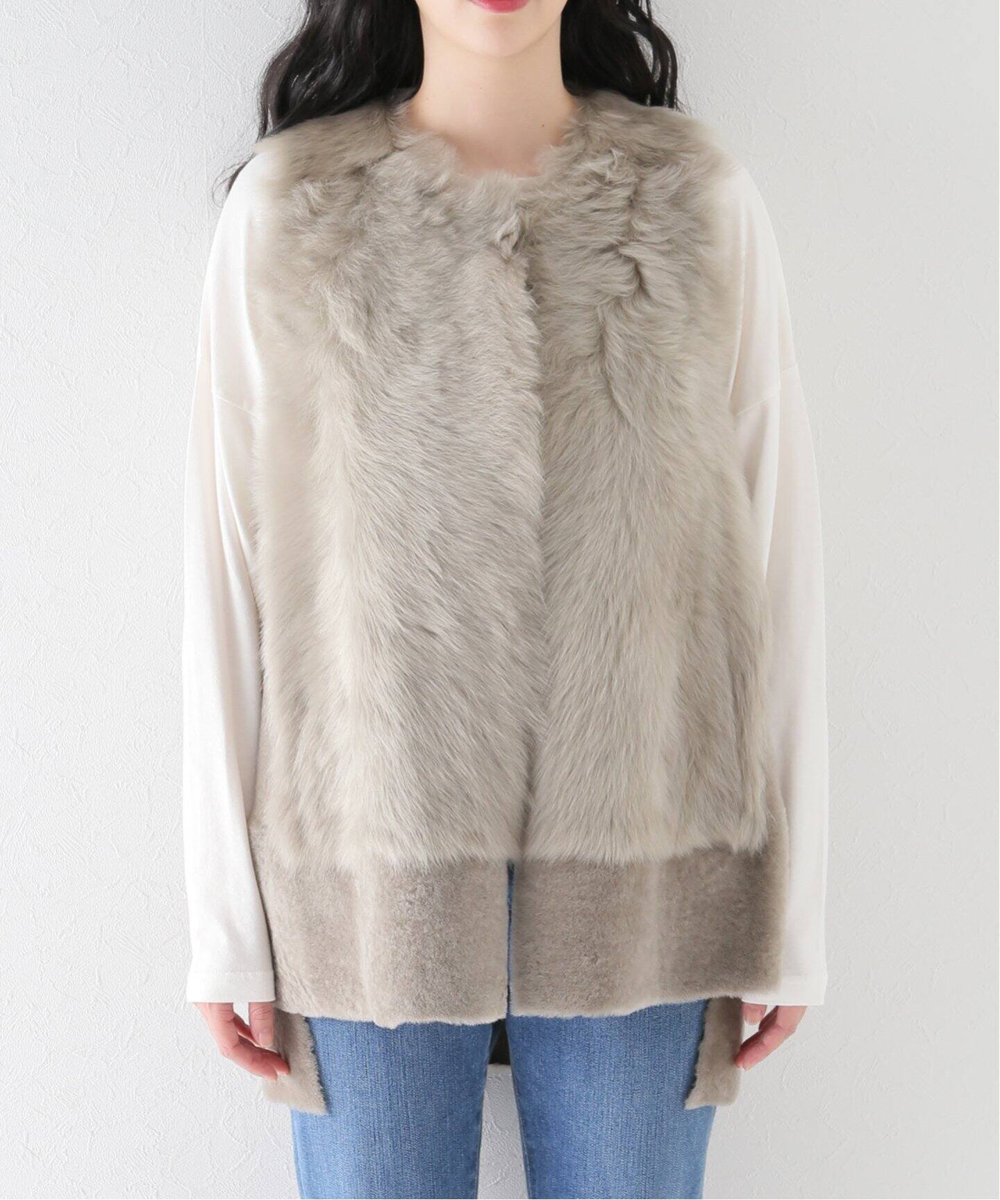 KARL DONOGHUE/カールドノヒュー】SHEARLING MOUTON ジレ（その他 