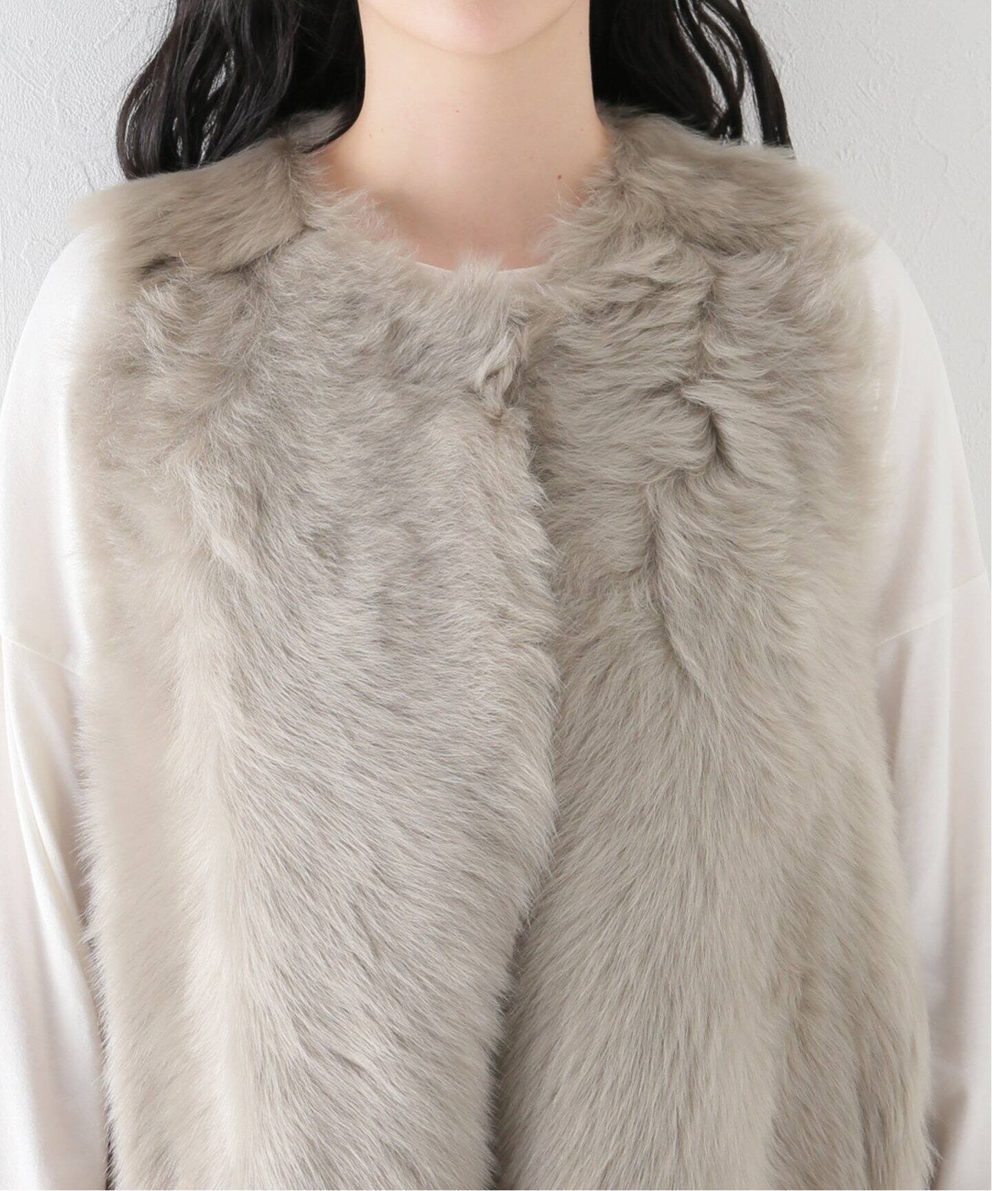 KARL DONOGHUE/カールドノヒュー】SHEARLING MOUTON ジレ 