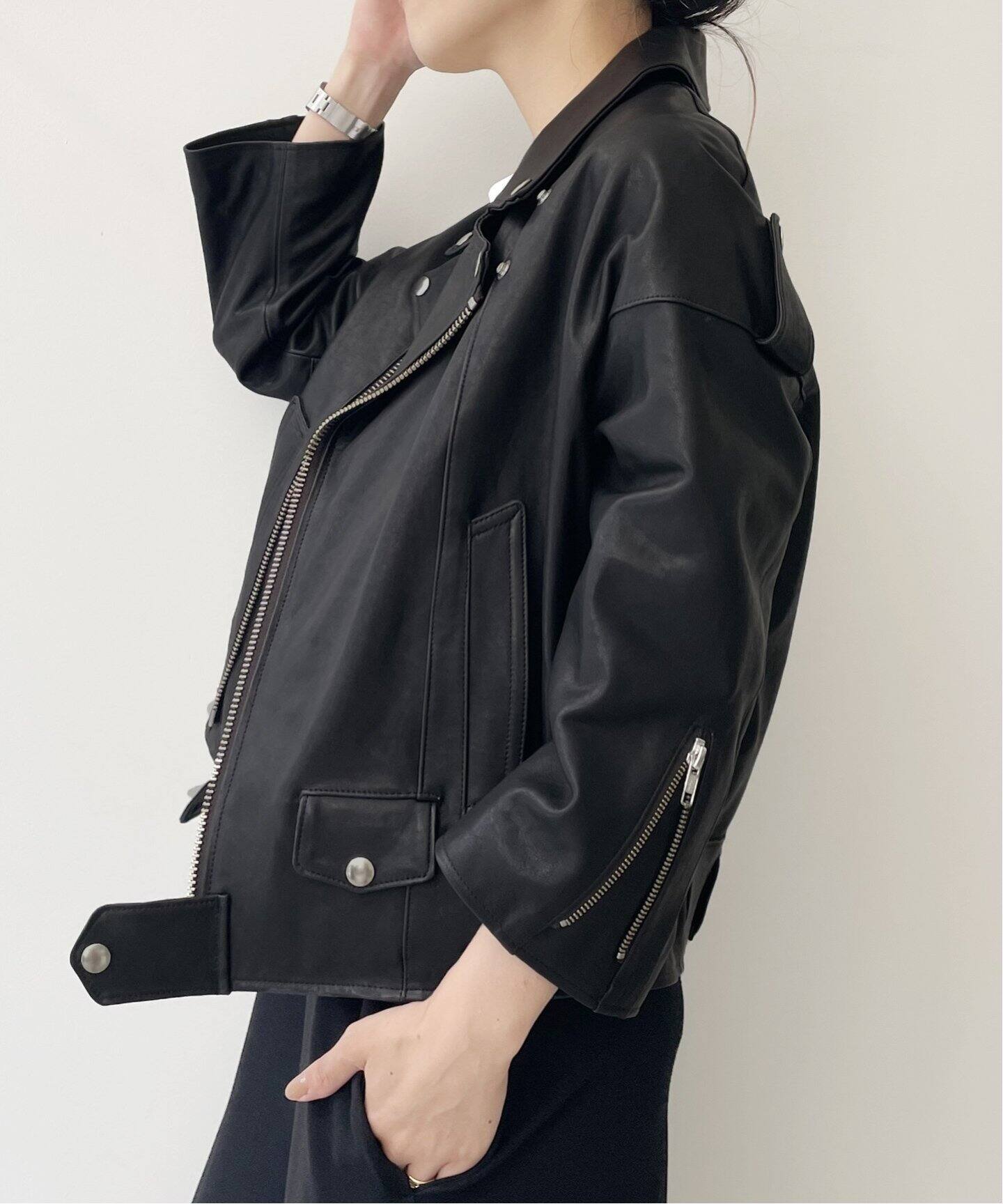 Lisiere Leather Riders ジャケット（レザージャケット）｜L ｜ダブル  