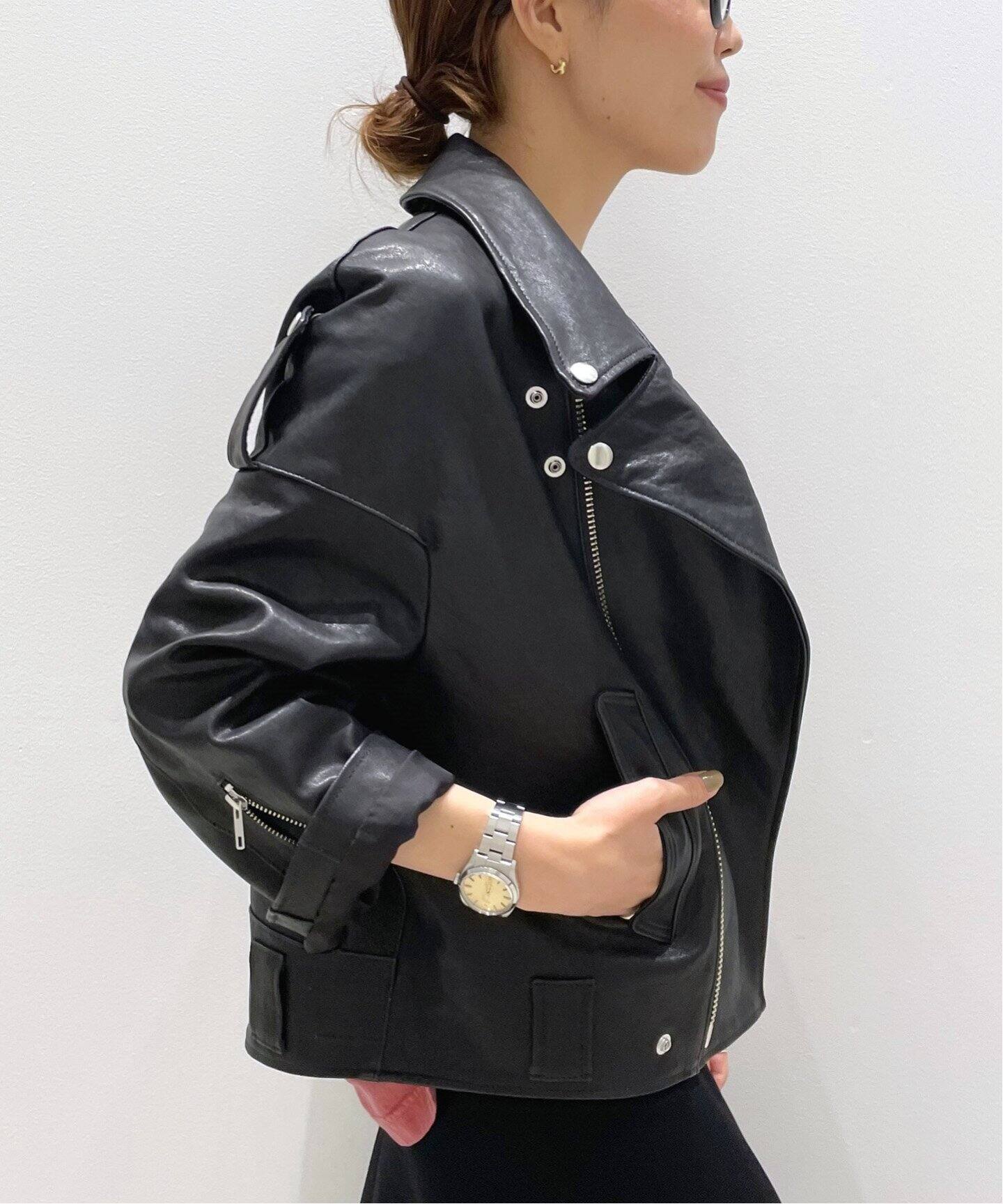 アパルトモン Lisiere Leather Riders ジャケット 34号 by メルカリ 