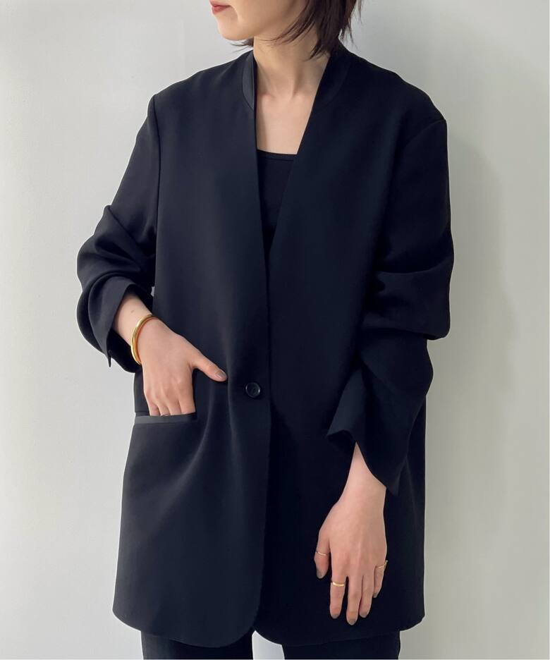 No Collar Relax Jacket（ノーカラージャケット）｜L