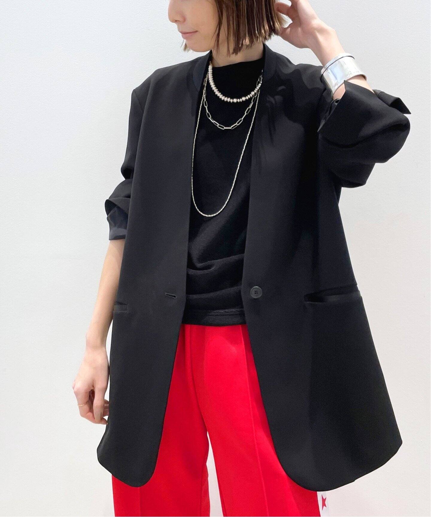No Collar Relax Jacket（ノーカラージャケット）｜L