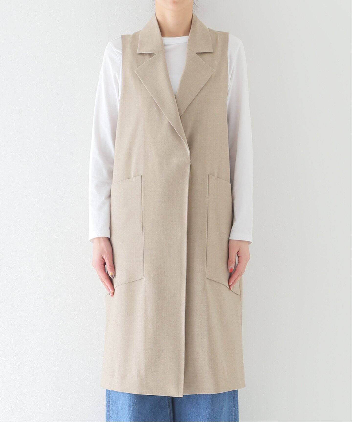 Wool Long Vest（その他ジャケット・スーツ）｜L
